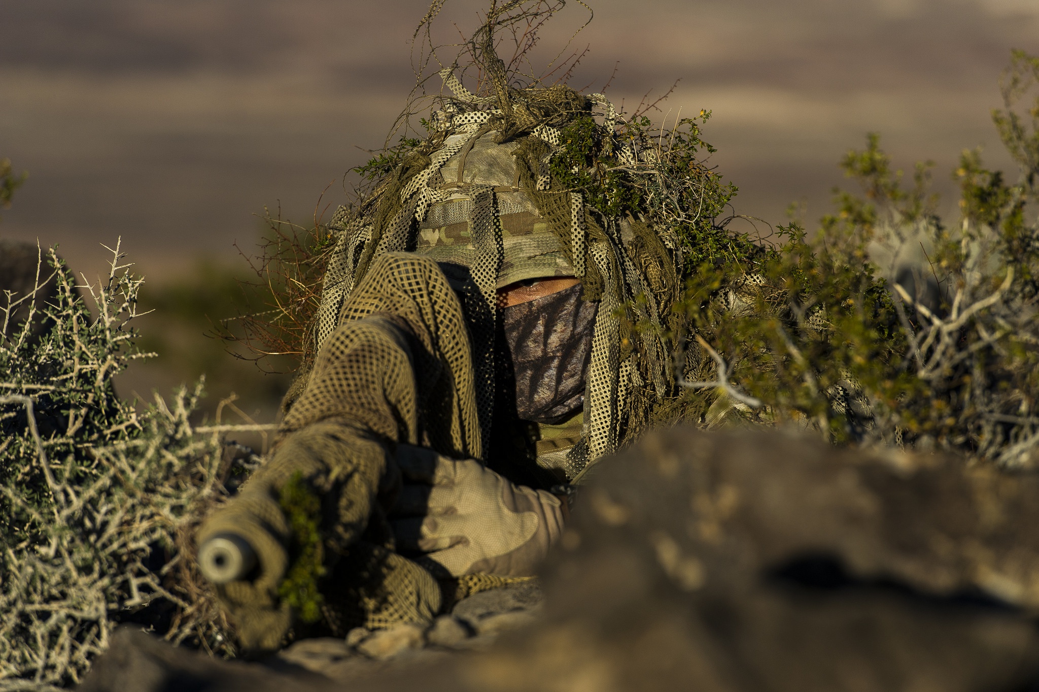 Camouflage Sniper Soldier 2048x1363