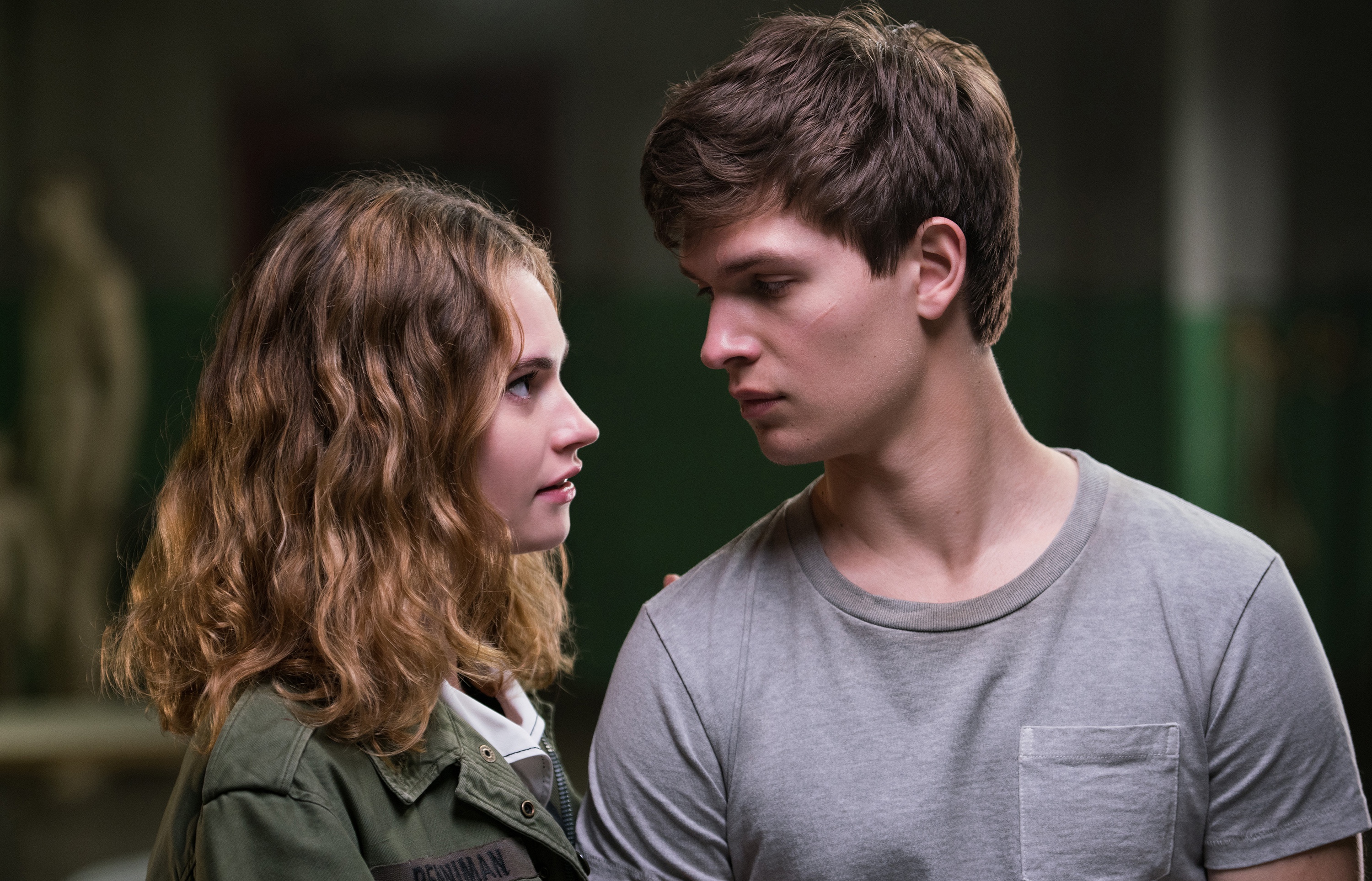 Ansel Elgort Baby Driver Lily James 3000x1929