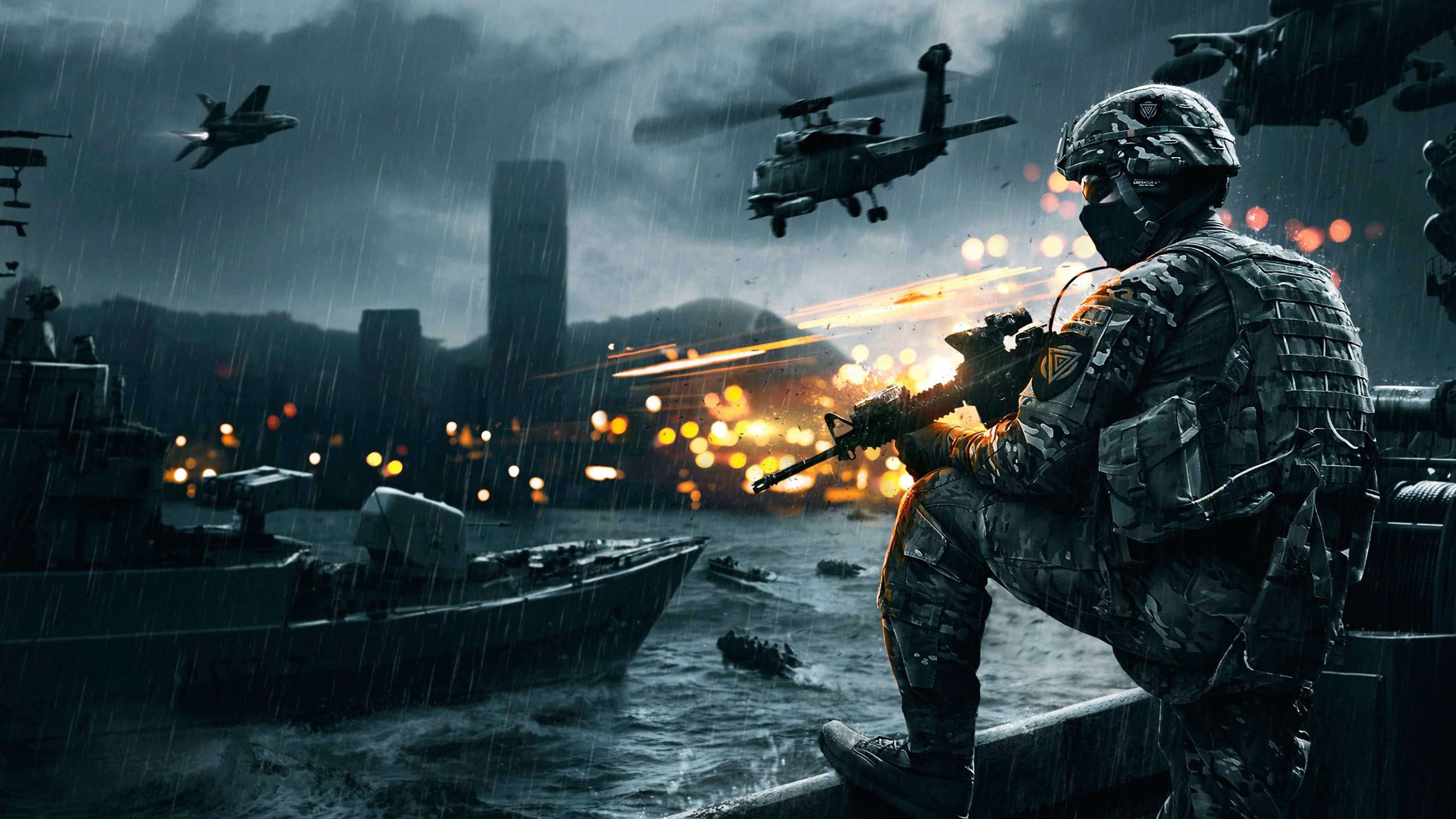 Helicopter Battlefield 4 4000x2250