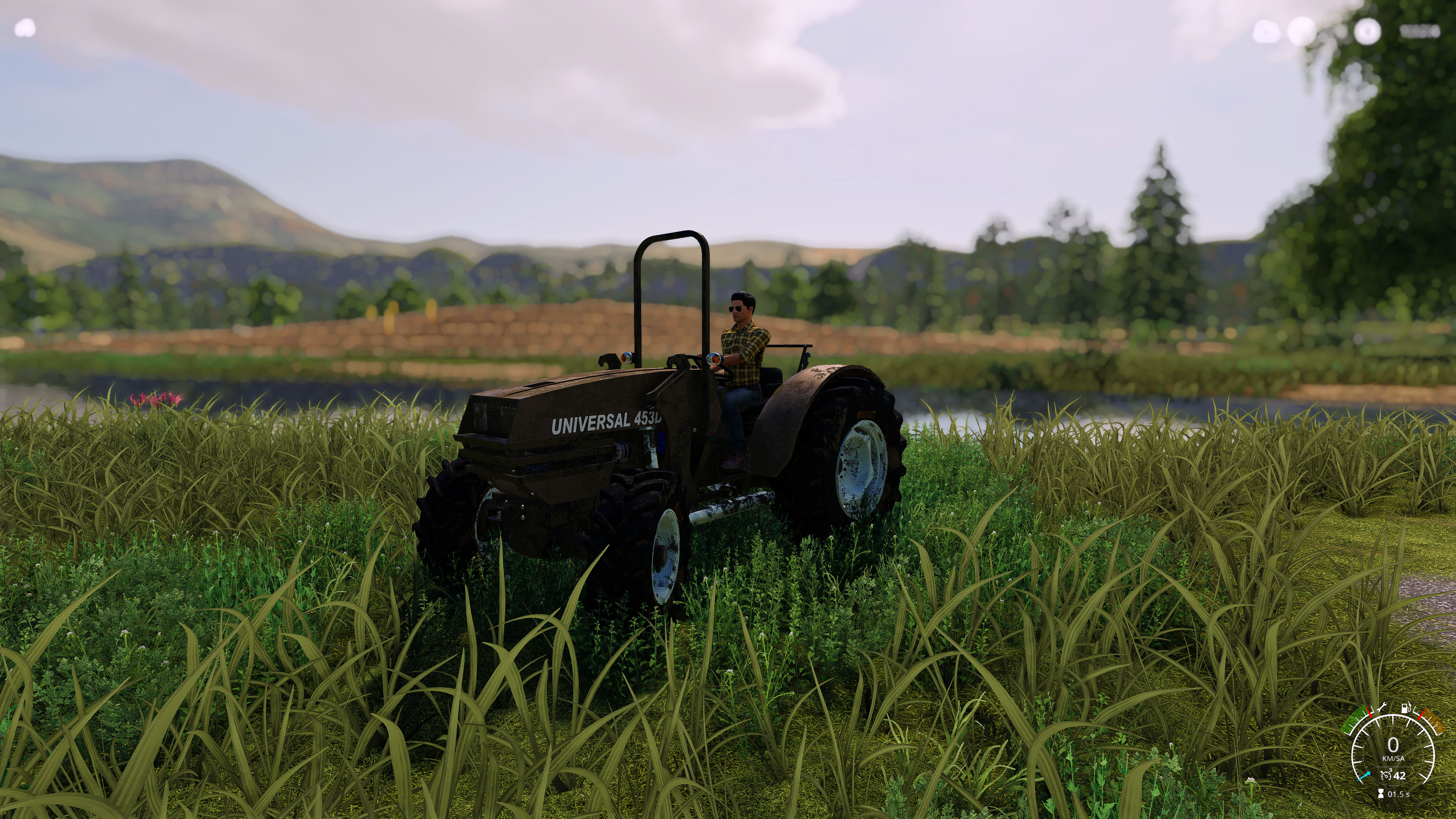 Farming Farming Simulator Farming Simulator 2019 Farmers Forest Trees Tractors Stone Water River Sil 3840x2160