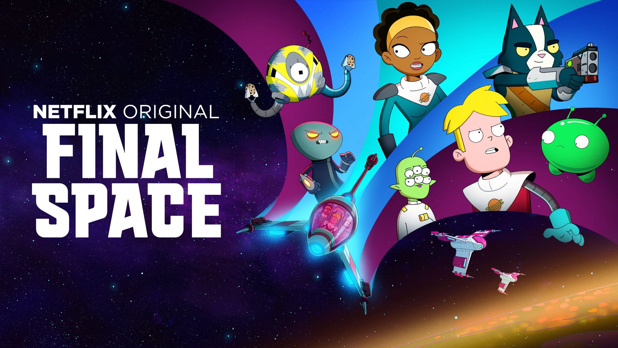 Final Space Cartoon Series Netflix Adult Swim TV Series Humor 2018 Year Netflix TV Series Gary Goods 2048x1152