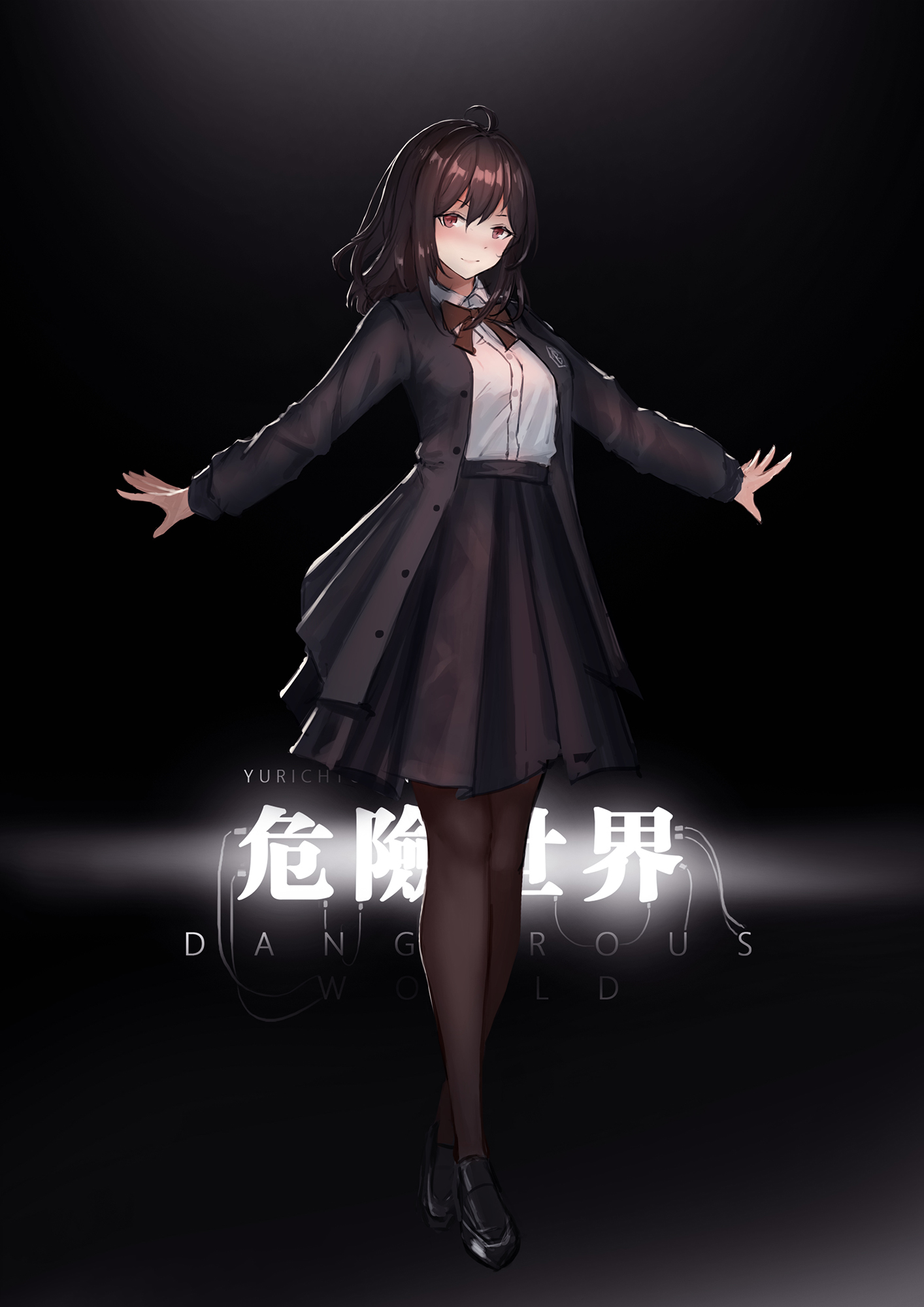 Yurichtofen Anime Anime Girls Original Characters Portrait Display School Uniform Brunette 1414x2000