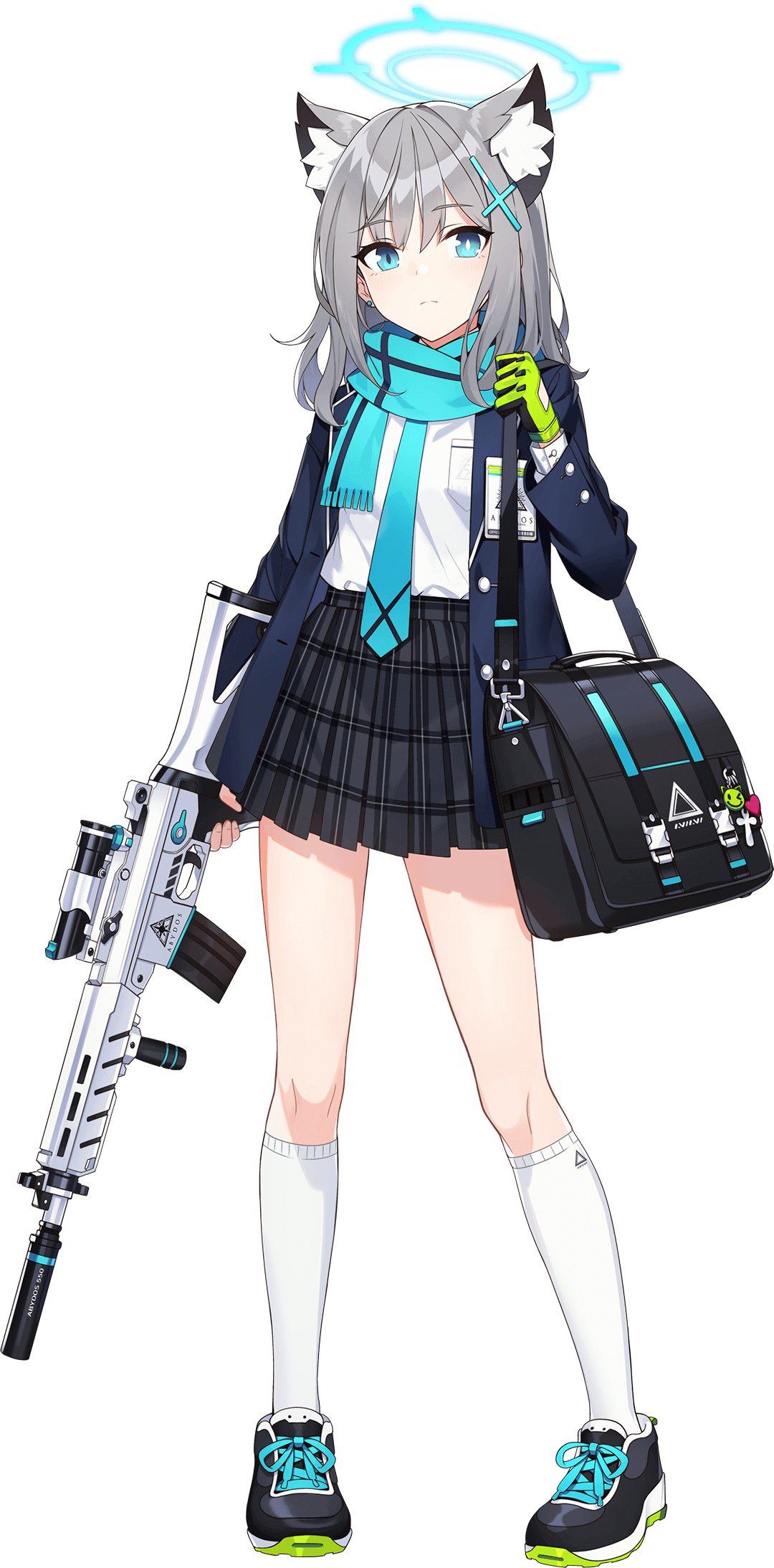 Blue Archive Anime Girls Anime Girl With Weapon Gun Shiroko Blue Archive Transparent Background 1080x2186