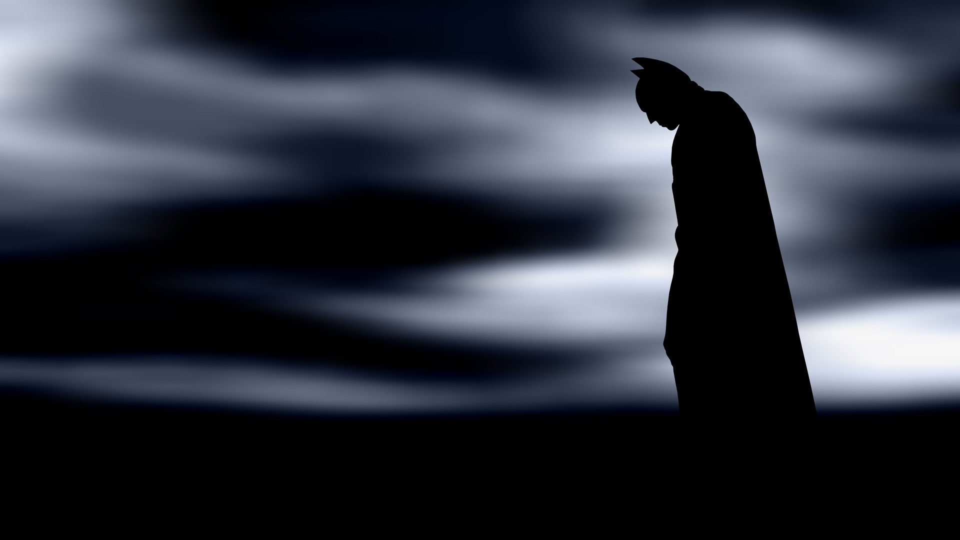 The Dark Knight Batman DC Comics Silhouette 1920x1080