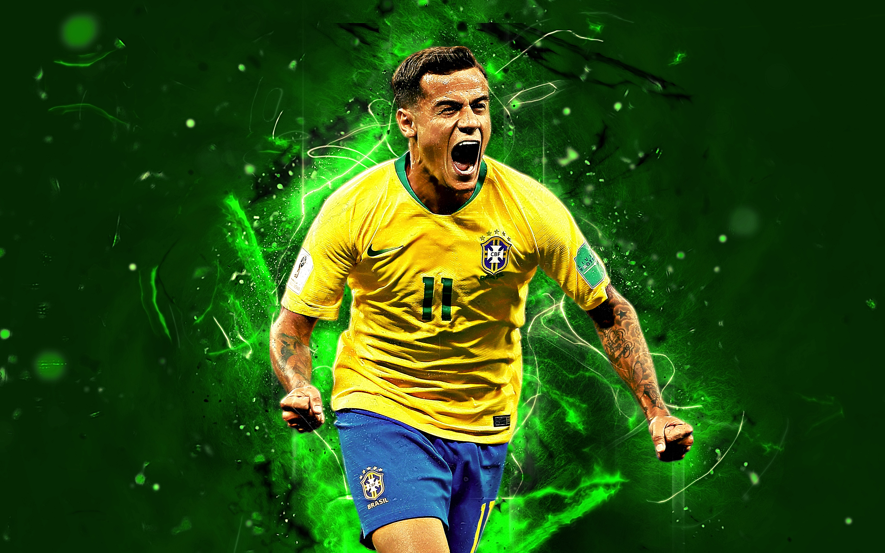 Brazilian Philippe Coutinho Soccer 2880x1800