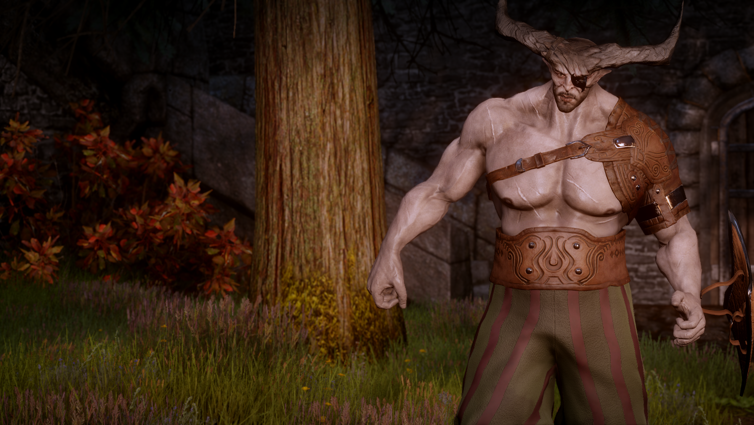 Dragon Age Inquisition Dragon Age PC Gaming Iron Bull Trees 2546x1436