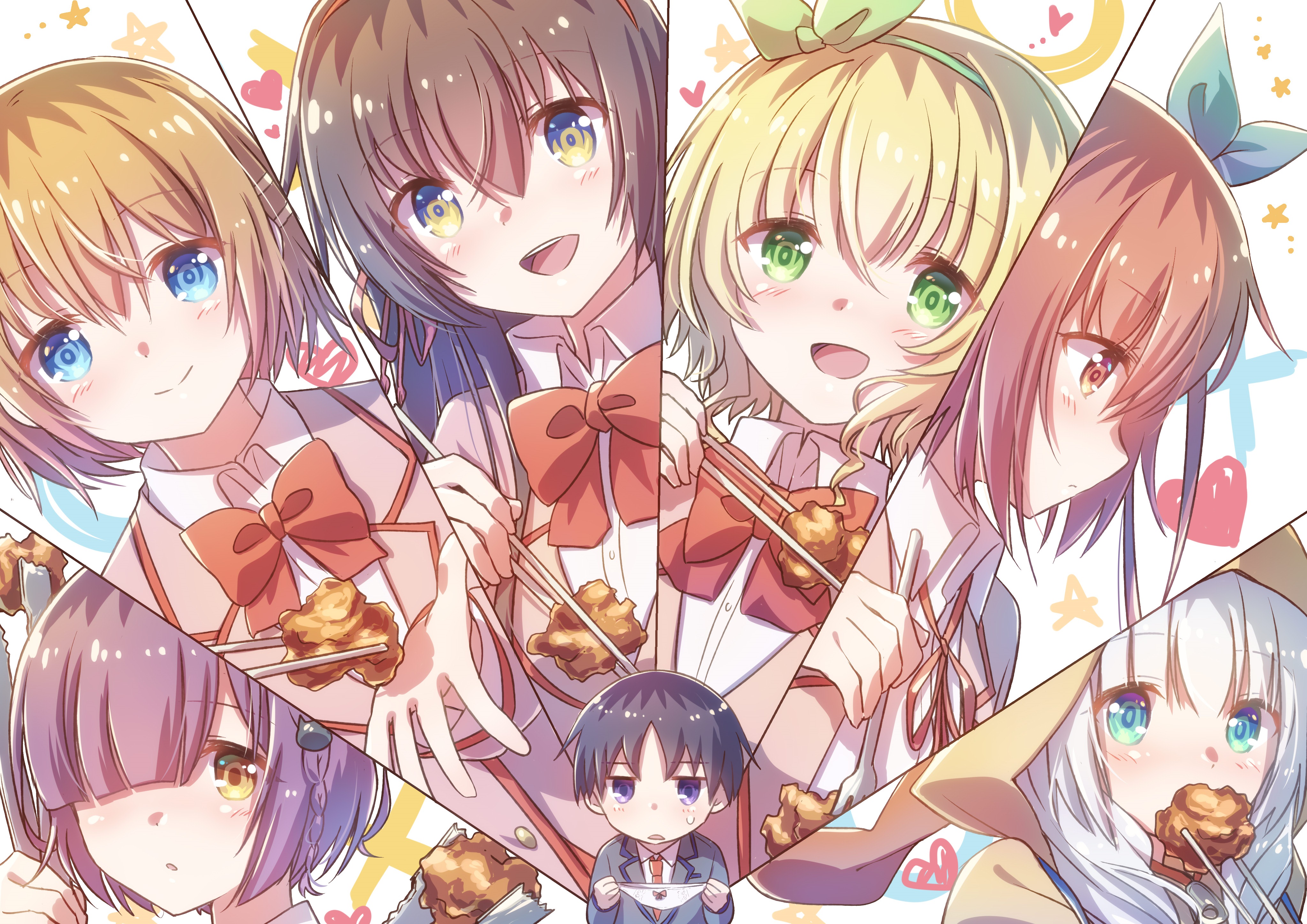 Ayano Fujimoto Keiki Kiryu Koharu Otori Mao Nanjou Mizuha Kiryuu Sayuki Tokihara Yuika Koga 4093x2894