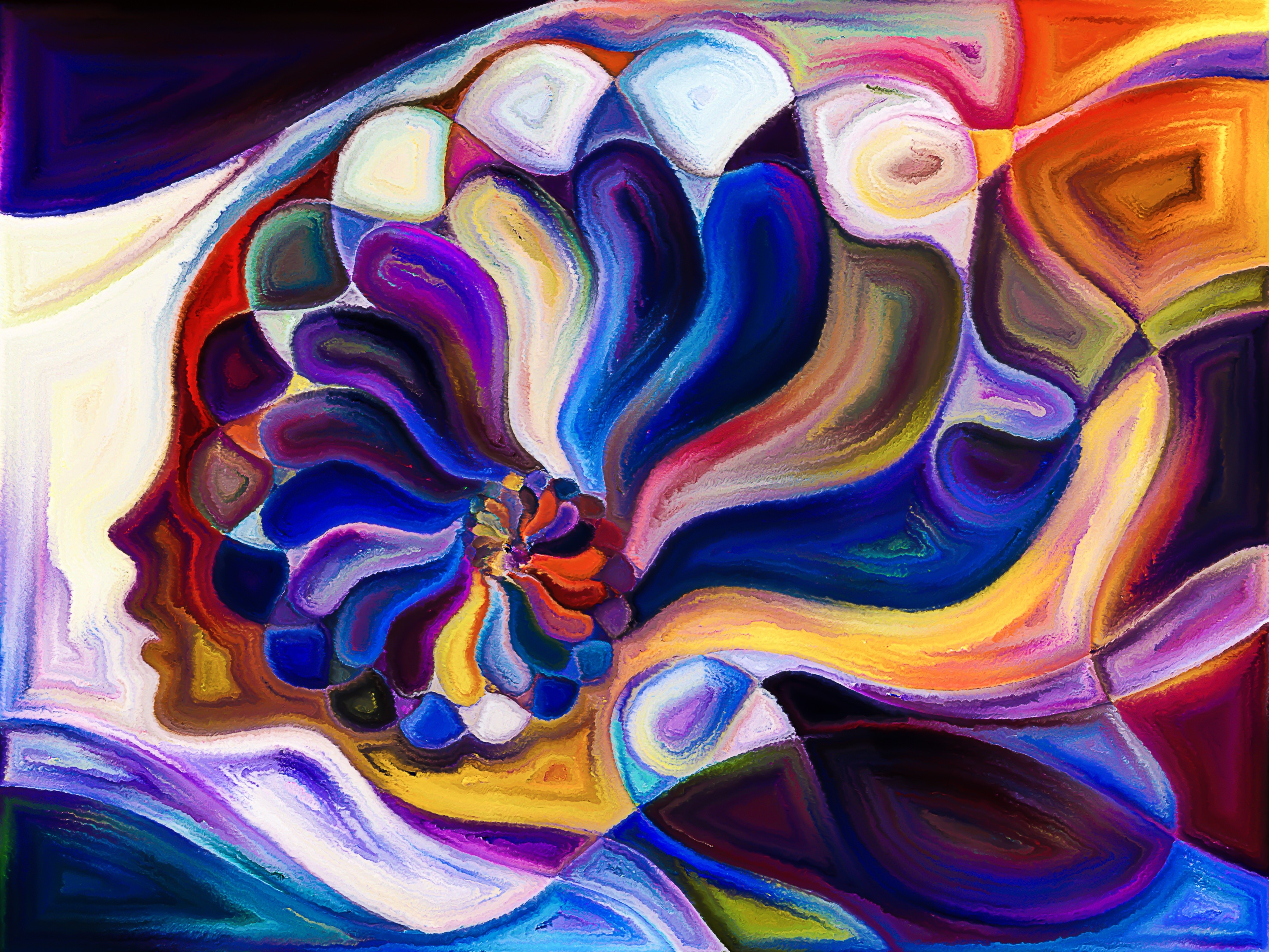 Artistic Colorful Colors Painting Shell 3600x2700