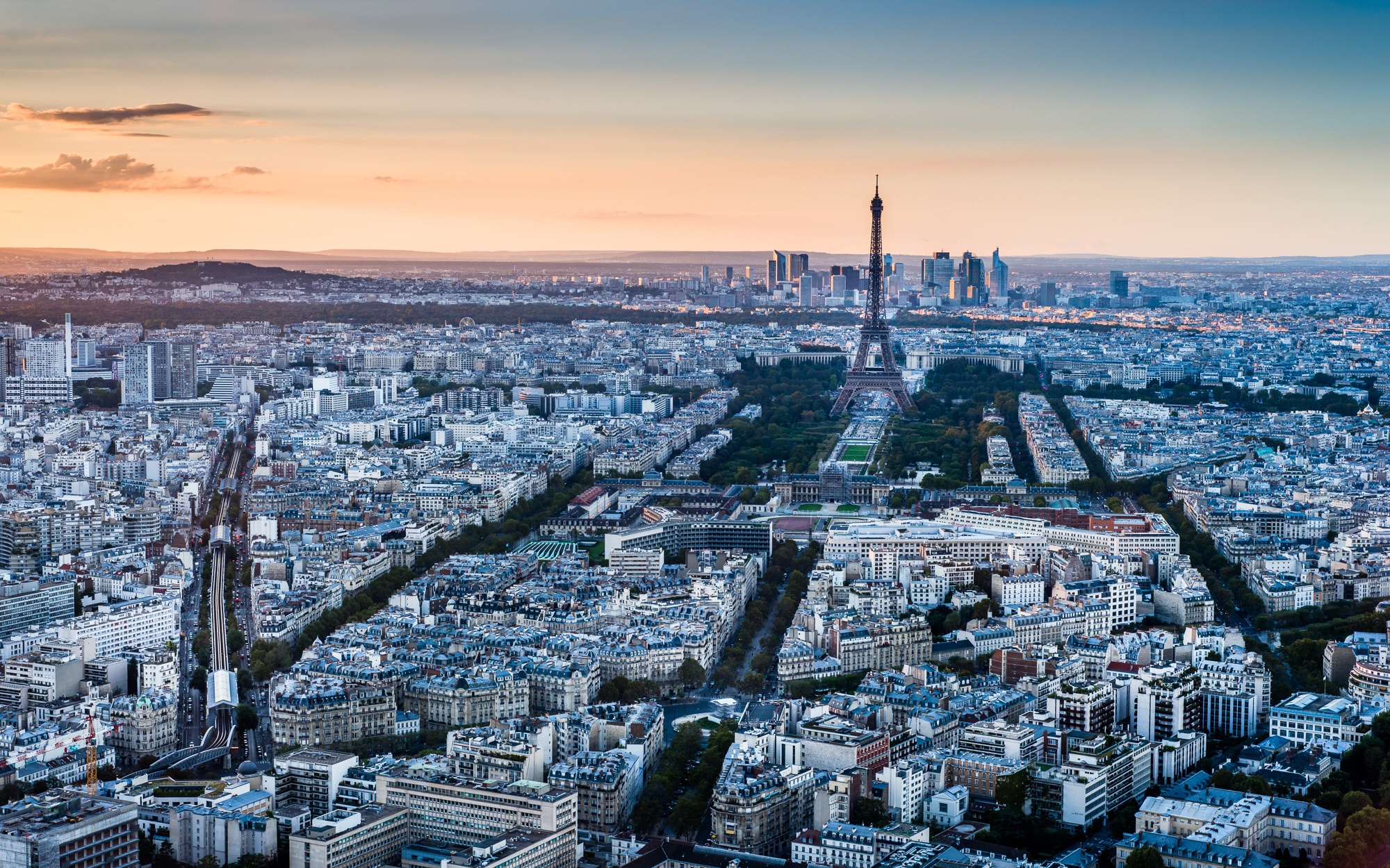 Building City Cityscape Eiffel Tower France Horizon Paris 2000x1250