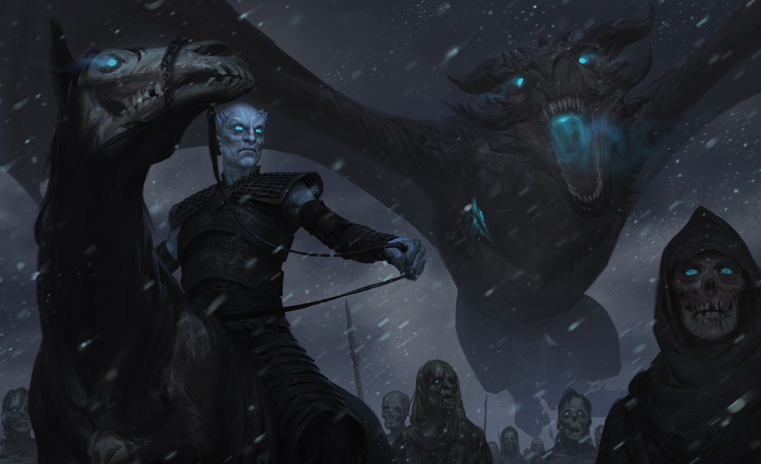 Dragon Game Of Thrones Night King Game Of Thrones 2520x1539