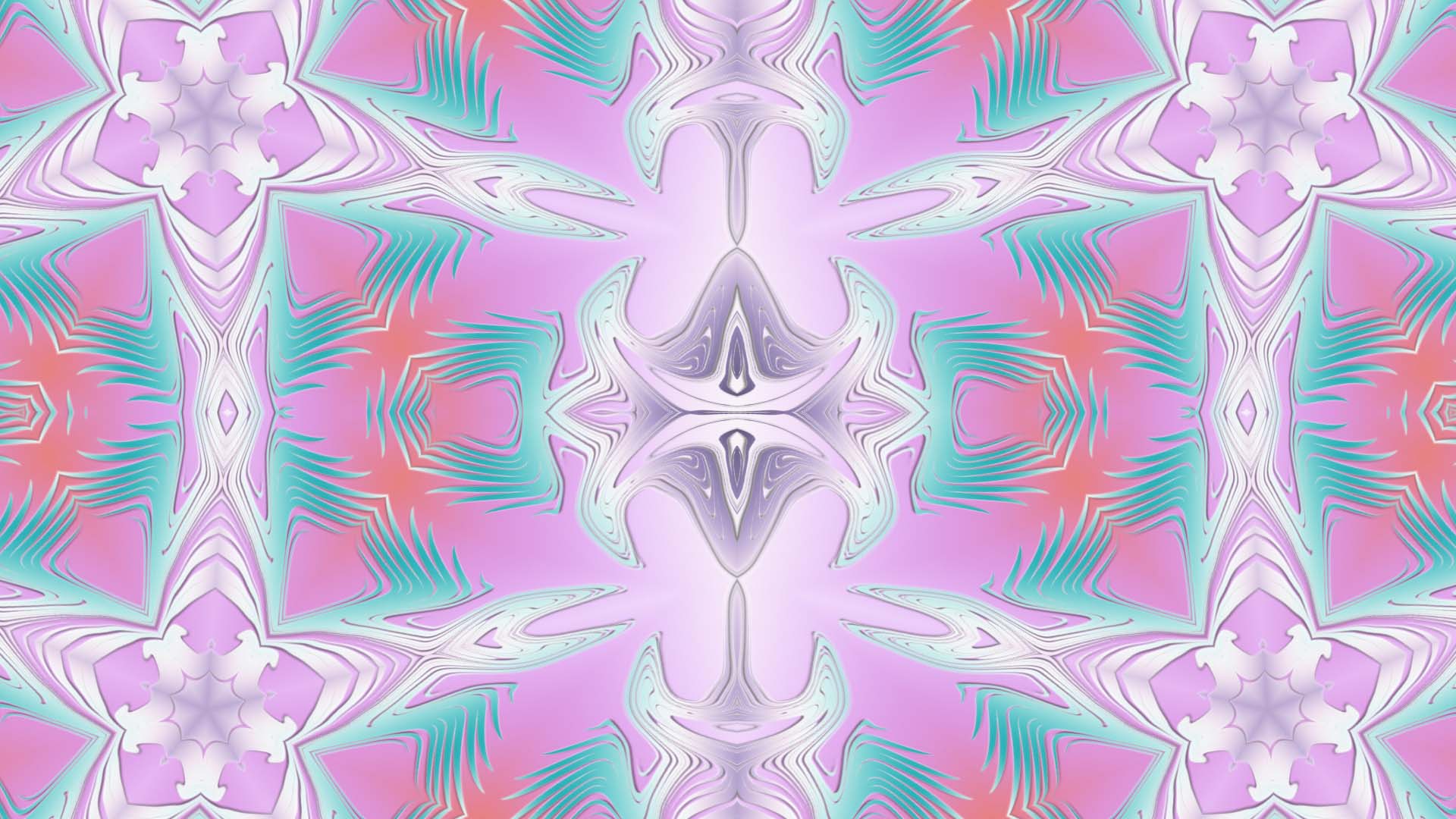 Artistic Colors Digital Art Kaleidoscope Pastel Pattern 1920x1080