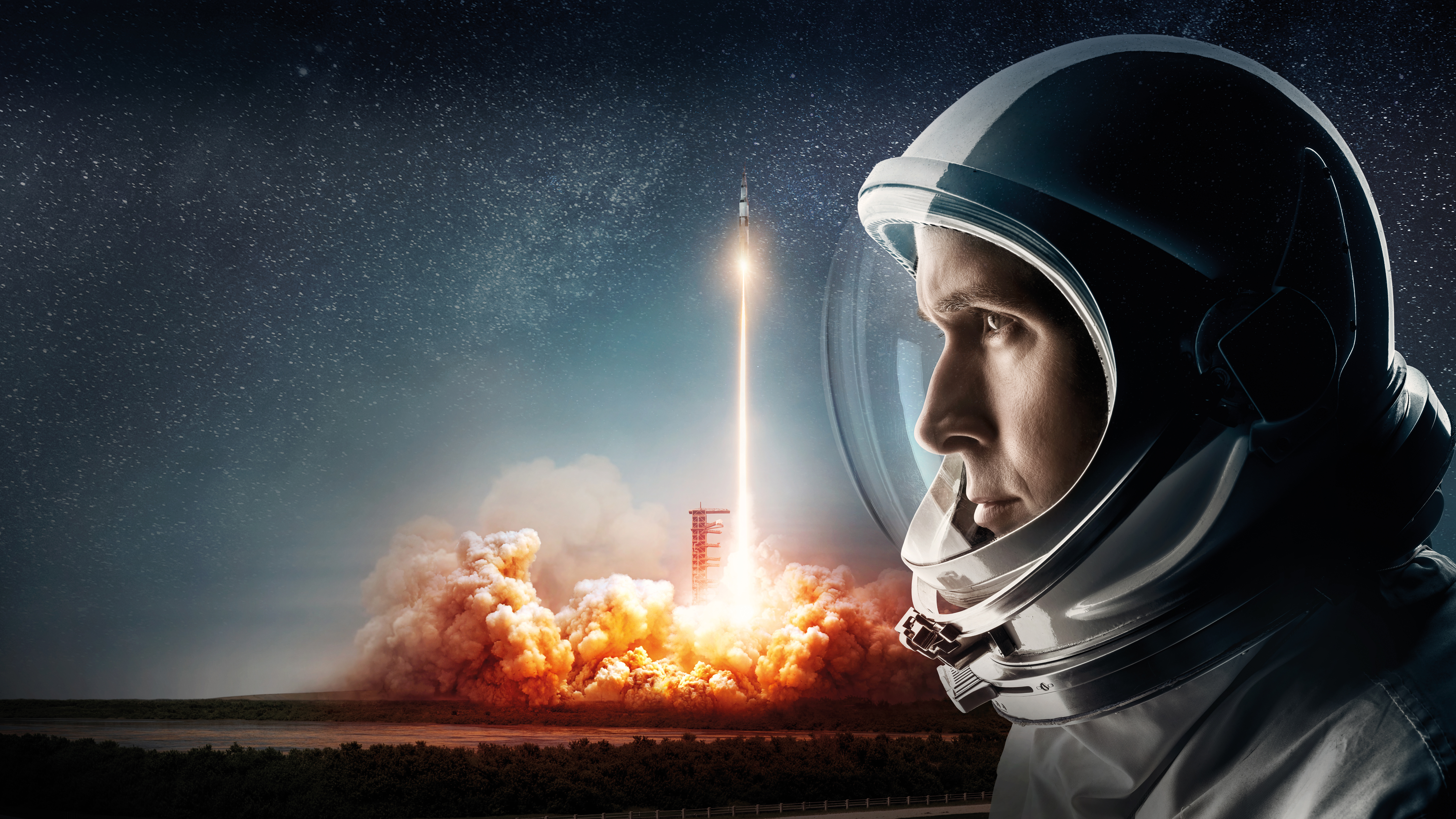 Astronaut First Man Ryan Gosling 7680x4320