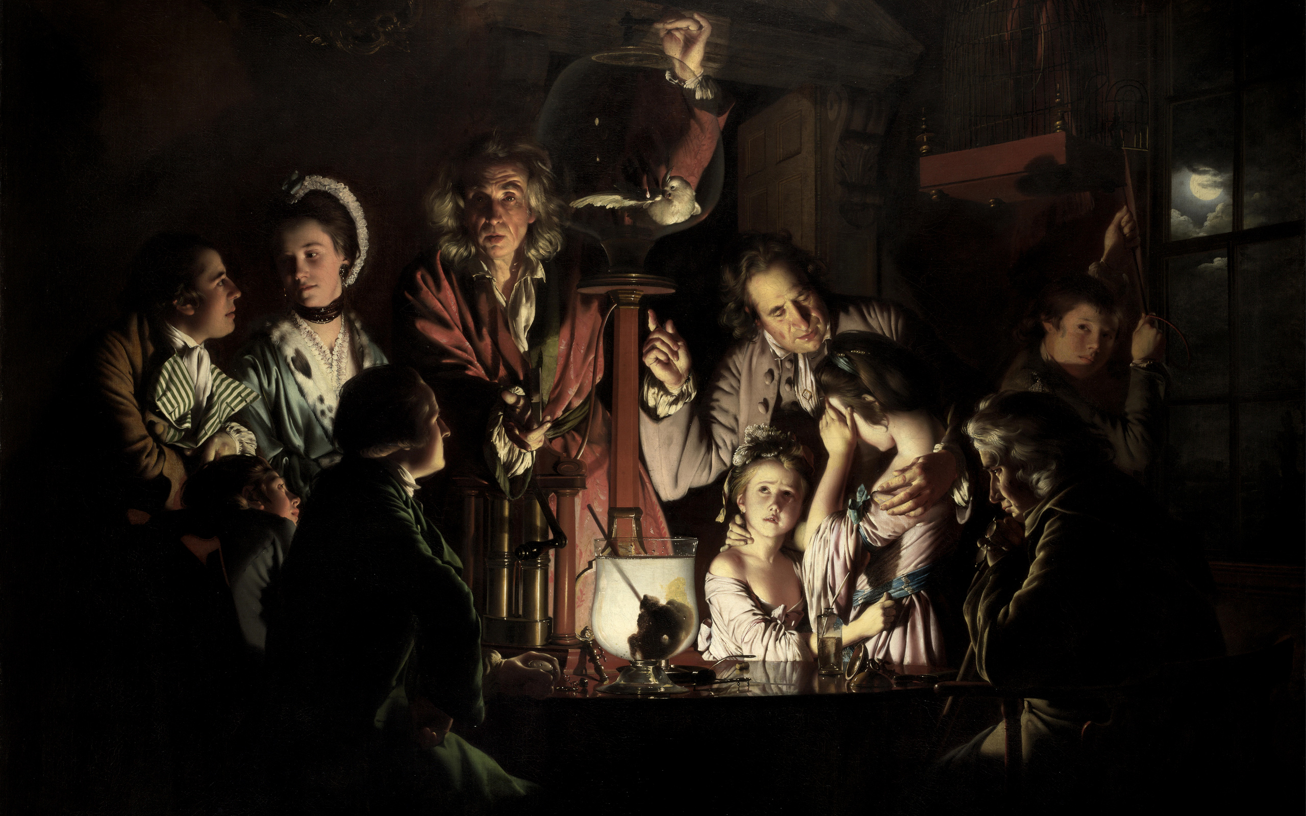 Classic Art Painting Joseph Wright 2560x1600