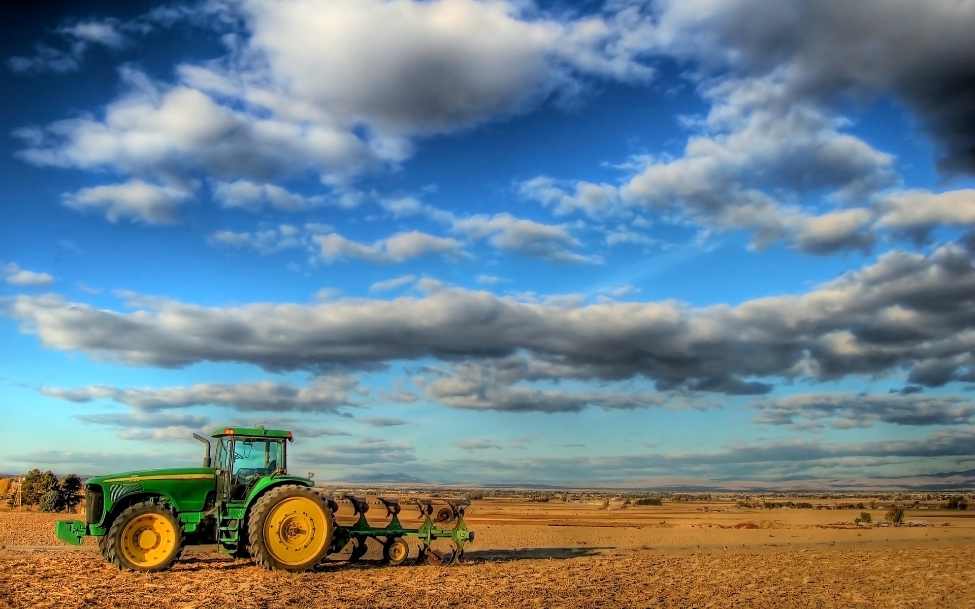 Farm Landscape Tractor 1920x1200