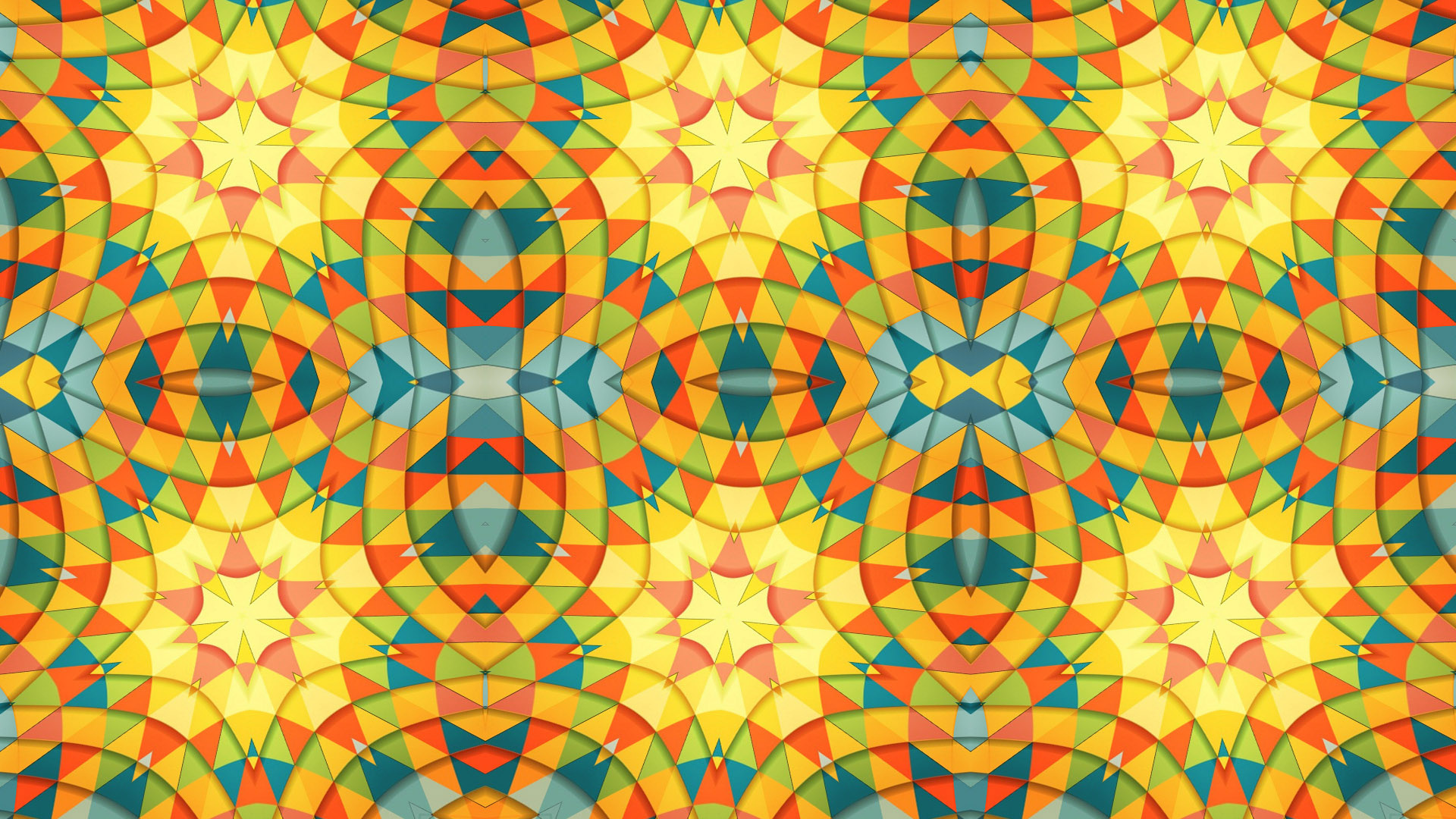 Abstract Artistic Colors Digital Art Kaleidoscope Pattern Psychedelic 1920x1080