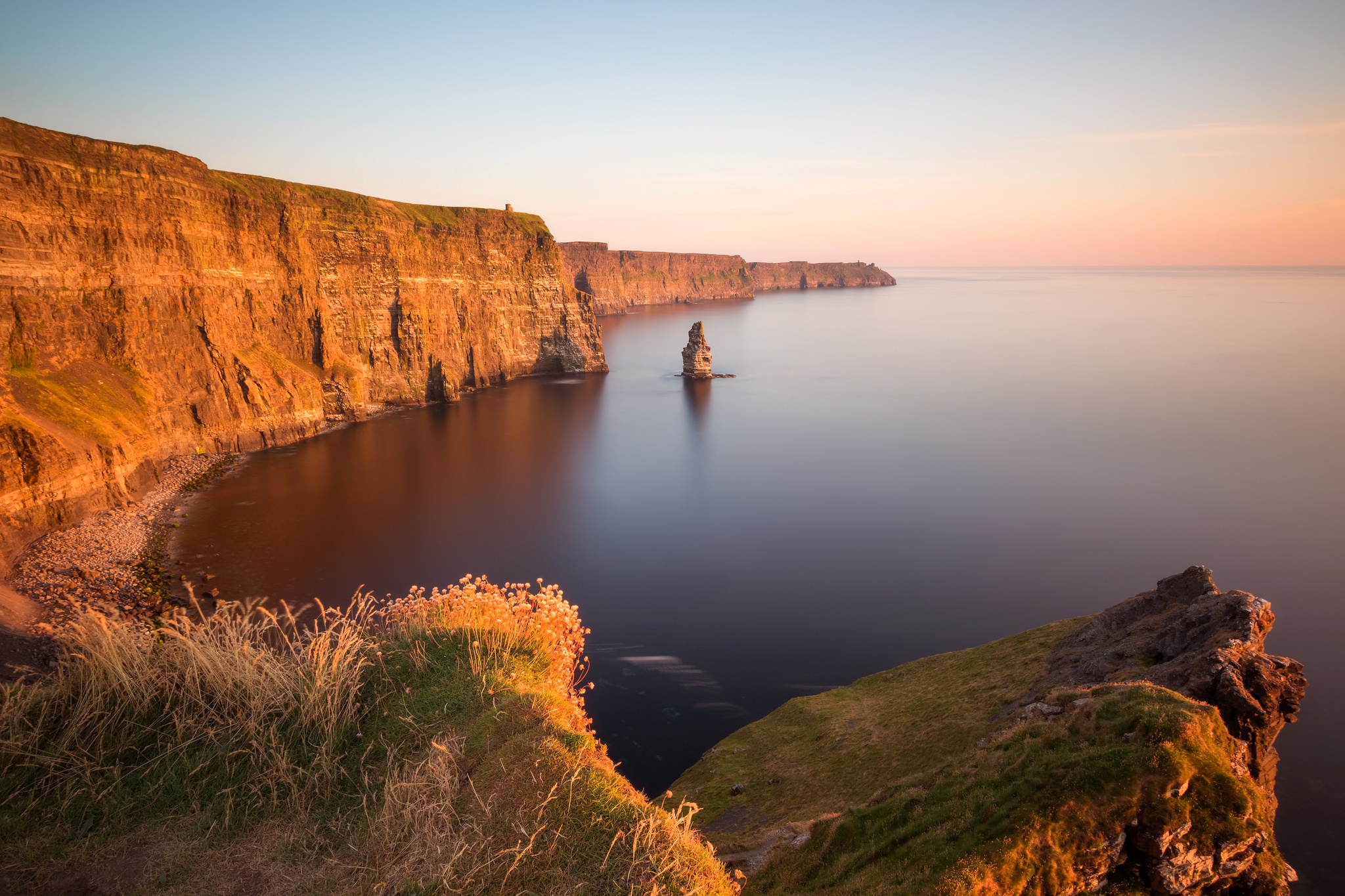 Cliff Coastline Horizon Nature Ocean 2048x1365