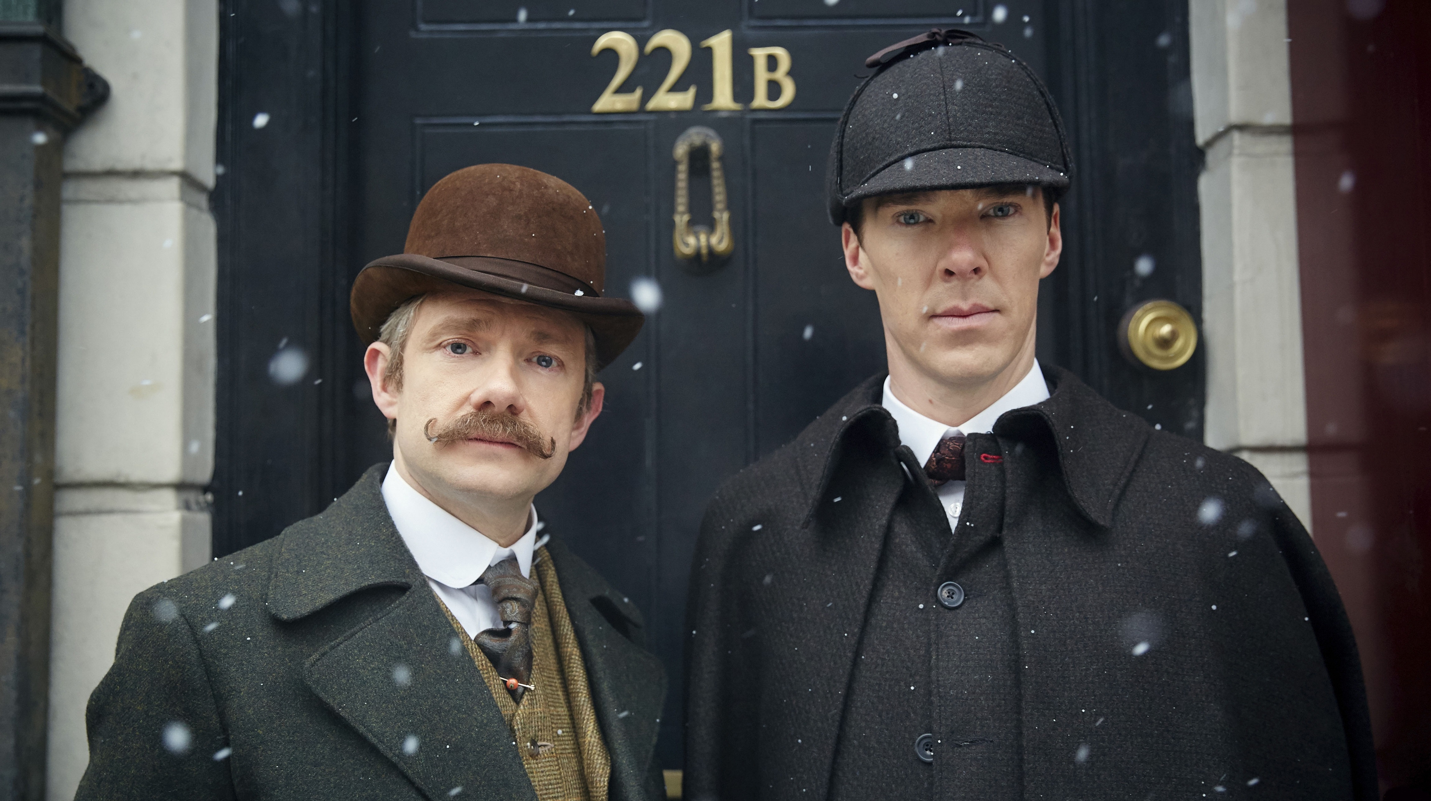 Actor Benedict Cumberbatch English Hat John H Watson Martin Freeman 4600x2576