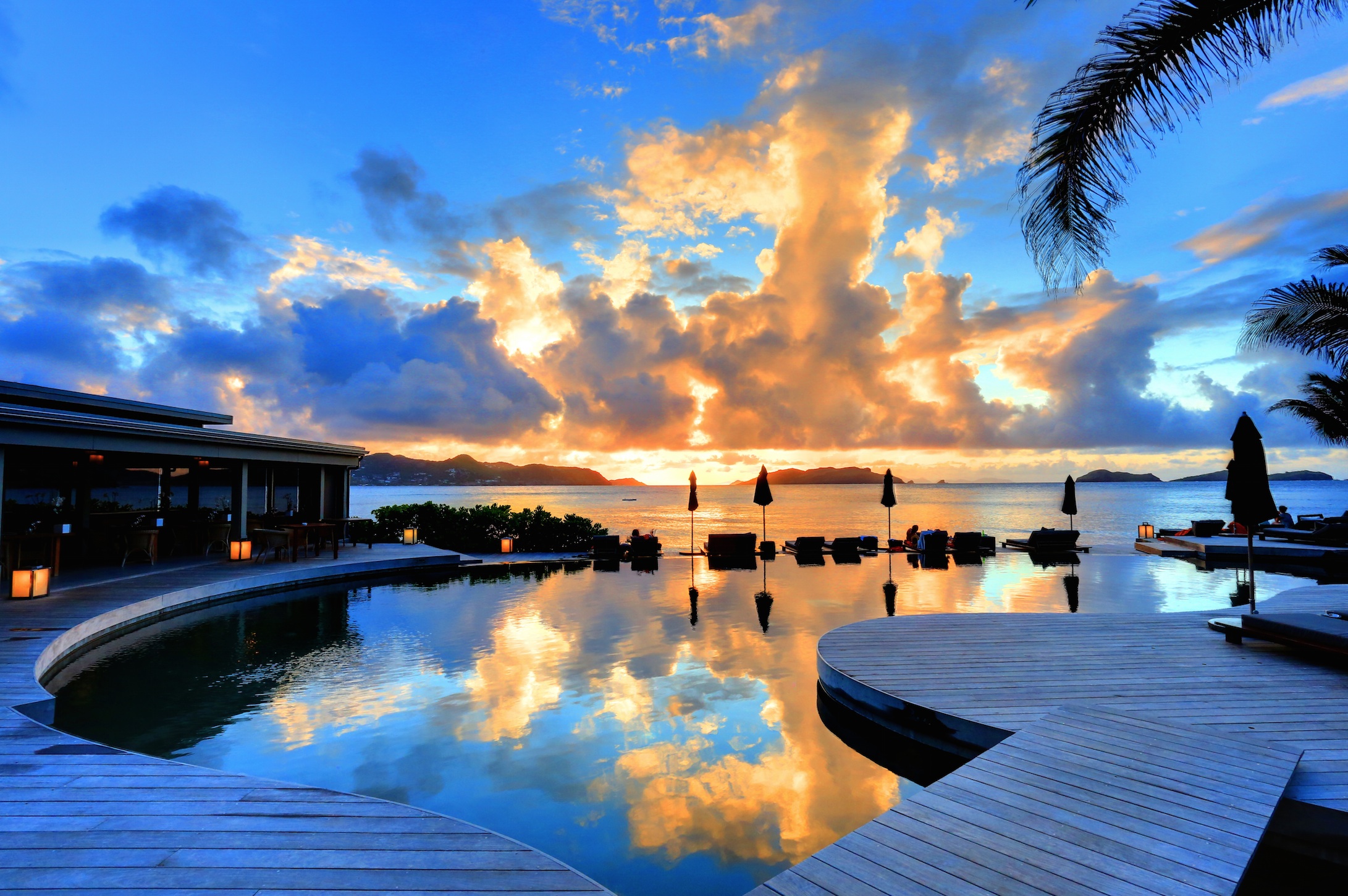 Hotel Ocean Pool Resort Saint Barthelemy Sea Tropical 2182x1450