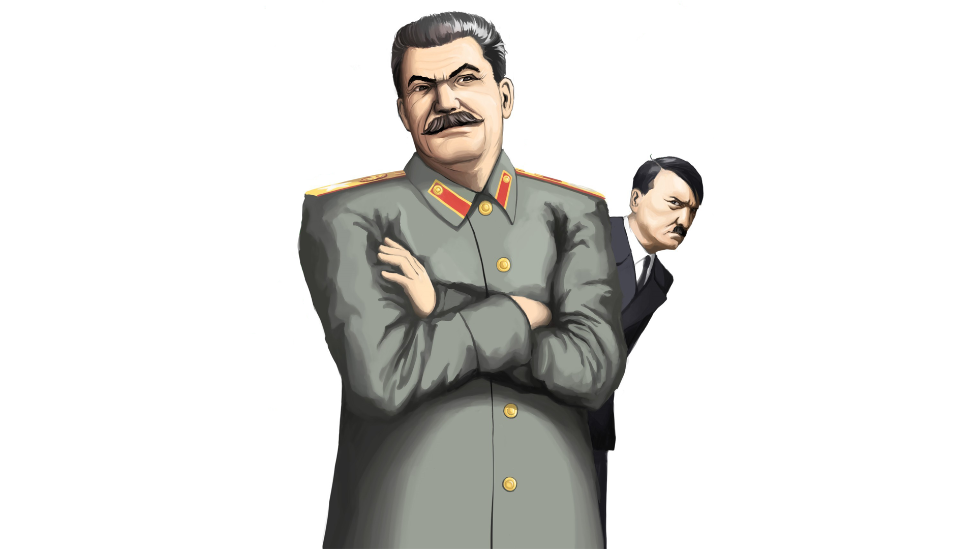 Adolf Hitler Joseph Stalin Nazi 1920x1080