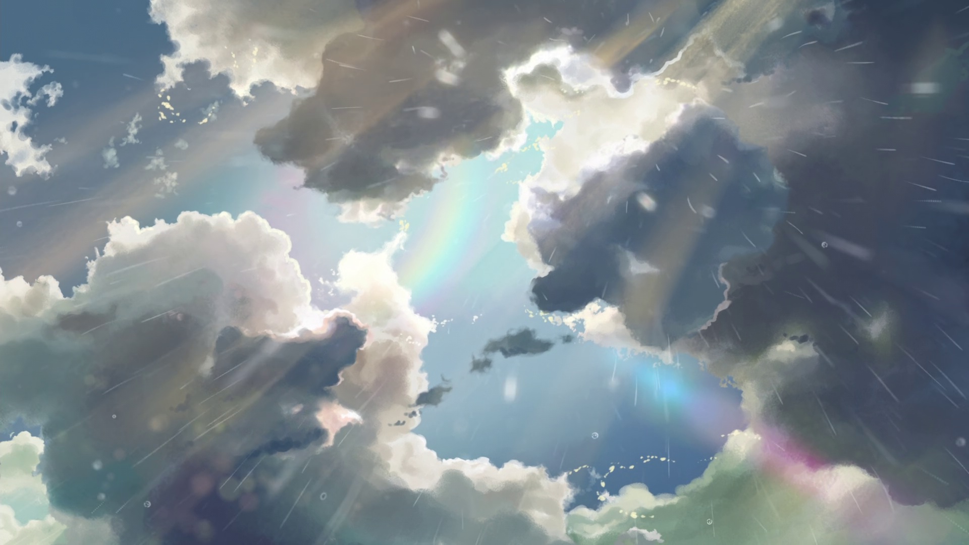 Nature Clouds Anime Makoto Shinkai The Garden Of Words 1920x1080