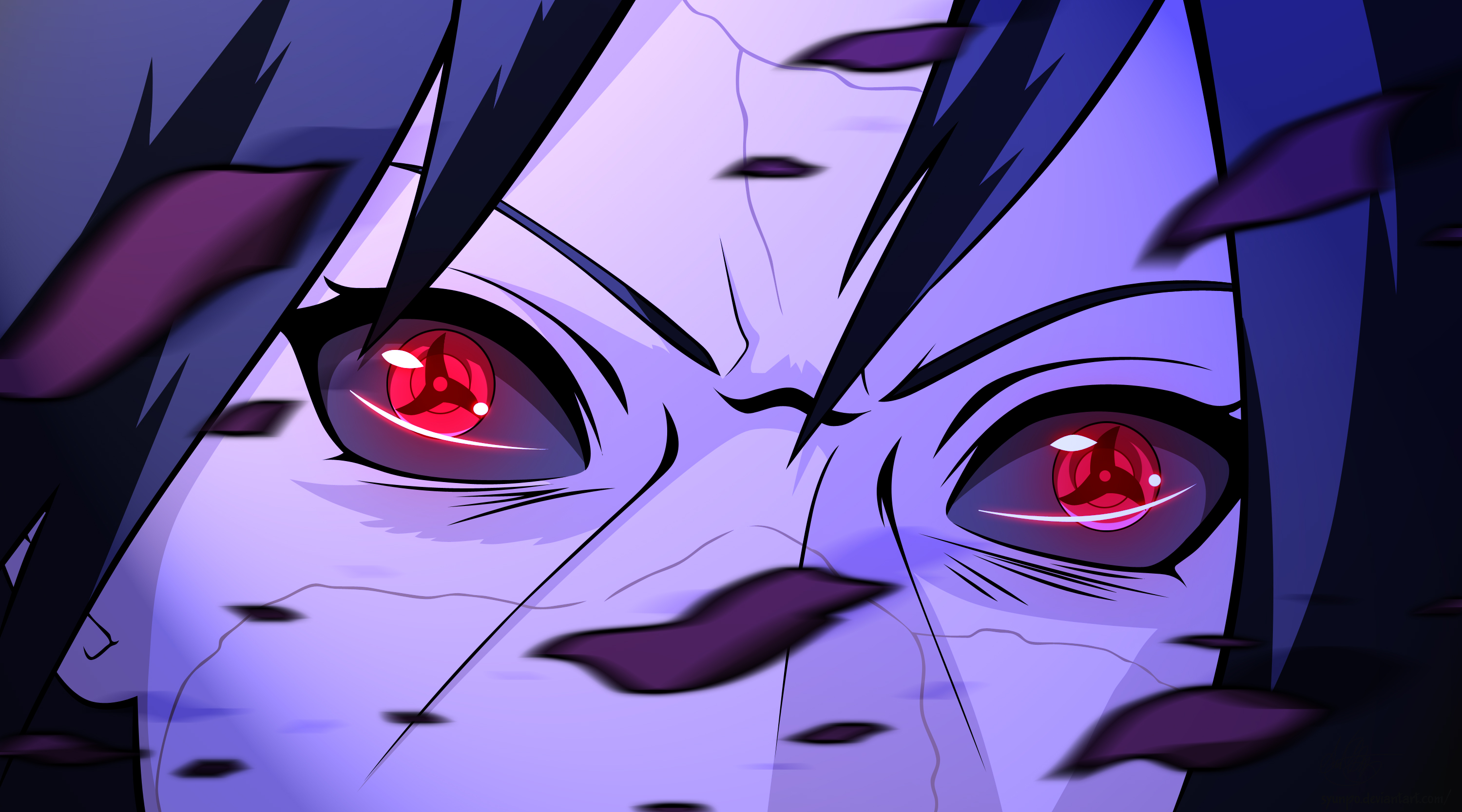 Itachi Uchiha Naruto Red Eyes Sharingan Naruto 3000x1666