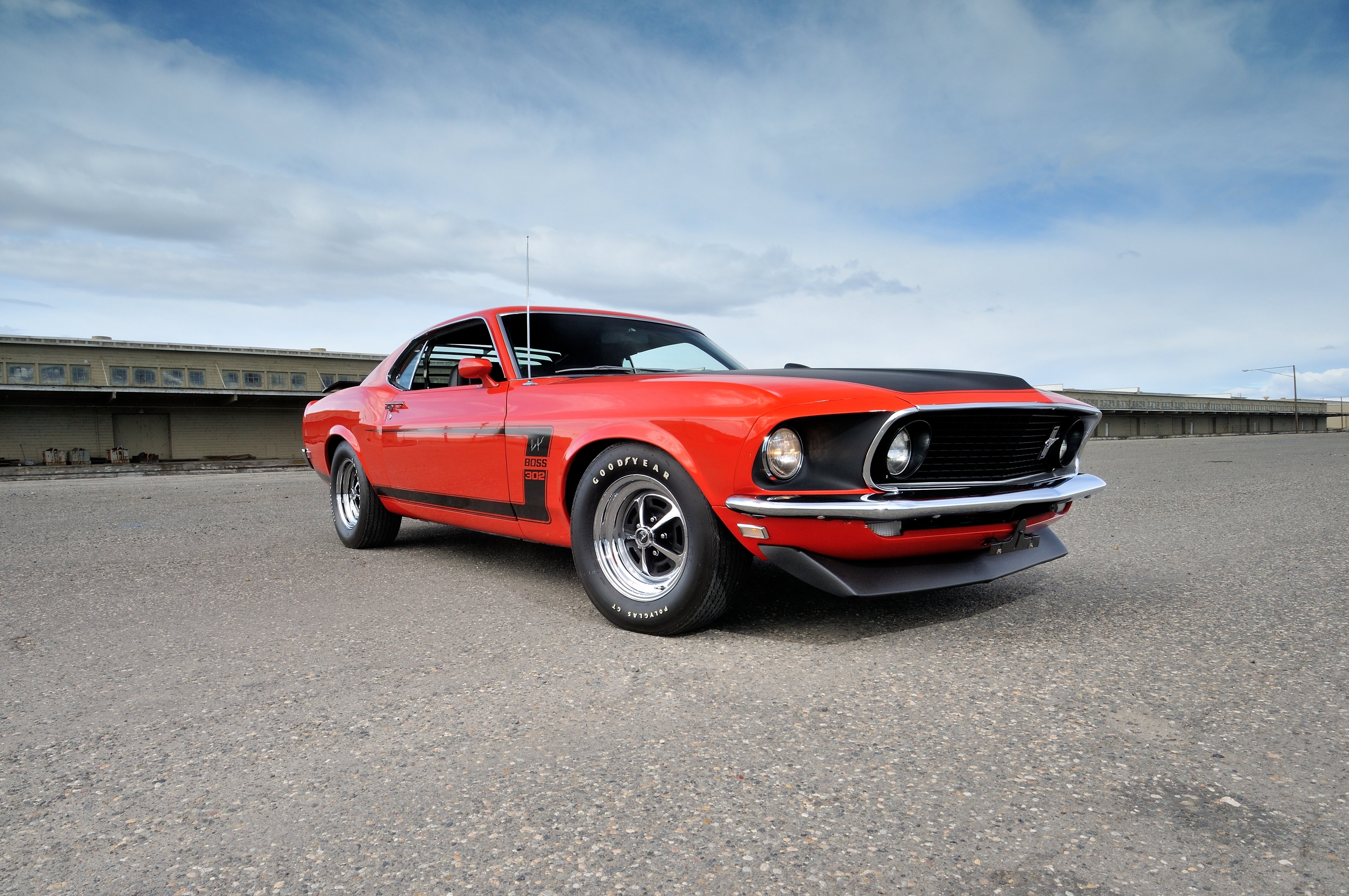 Car Fastback Ford Mustang Boss 302 Muscle Car Red Car 4200x2790