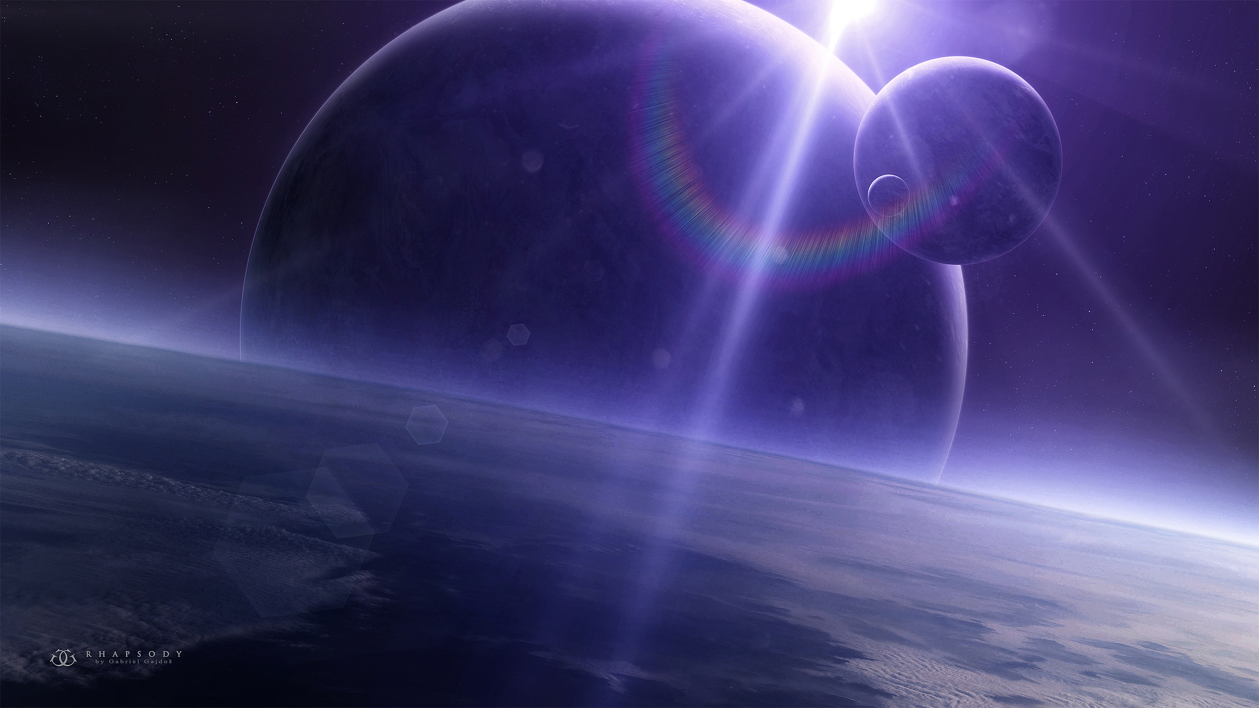 Planet Planetscape Sci Fi Space 2560x1440
