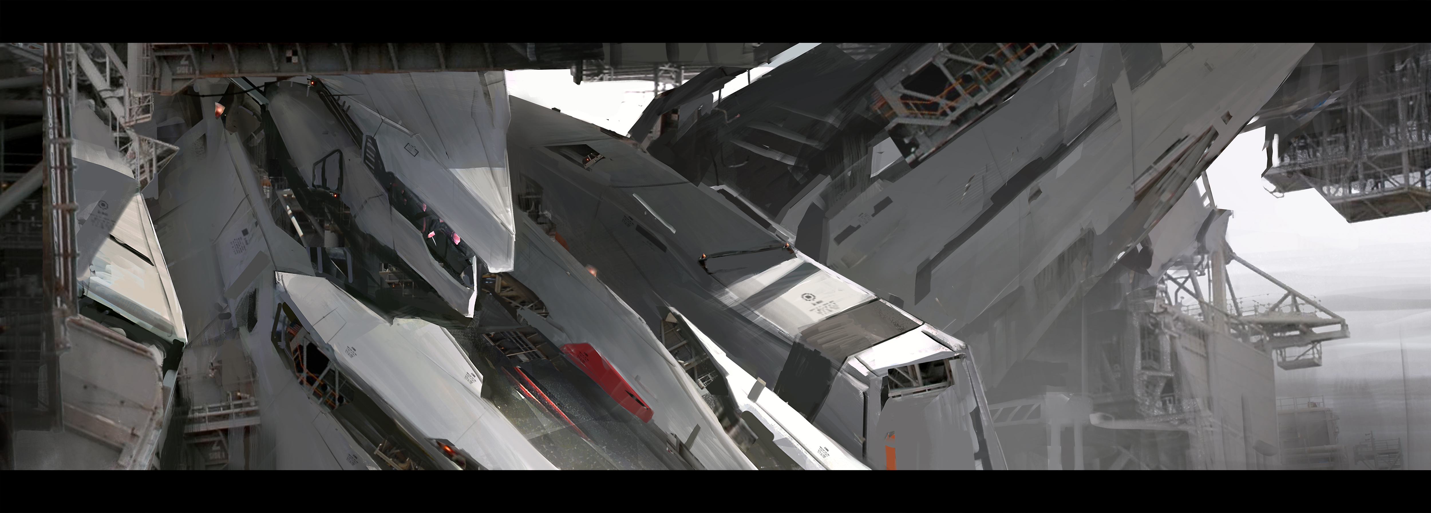 Cell Artist Robot Science Fiction Armored Core 5000x1795