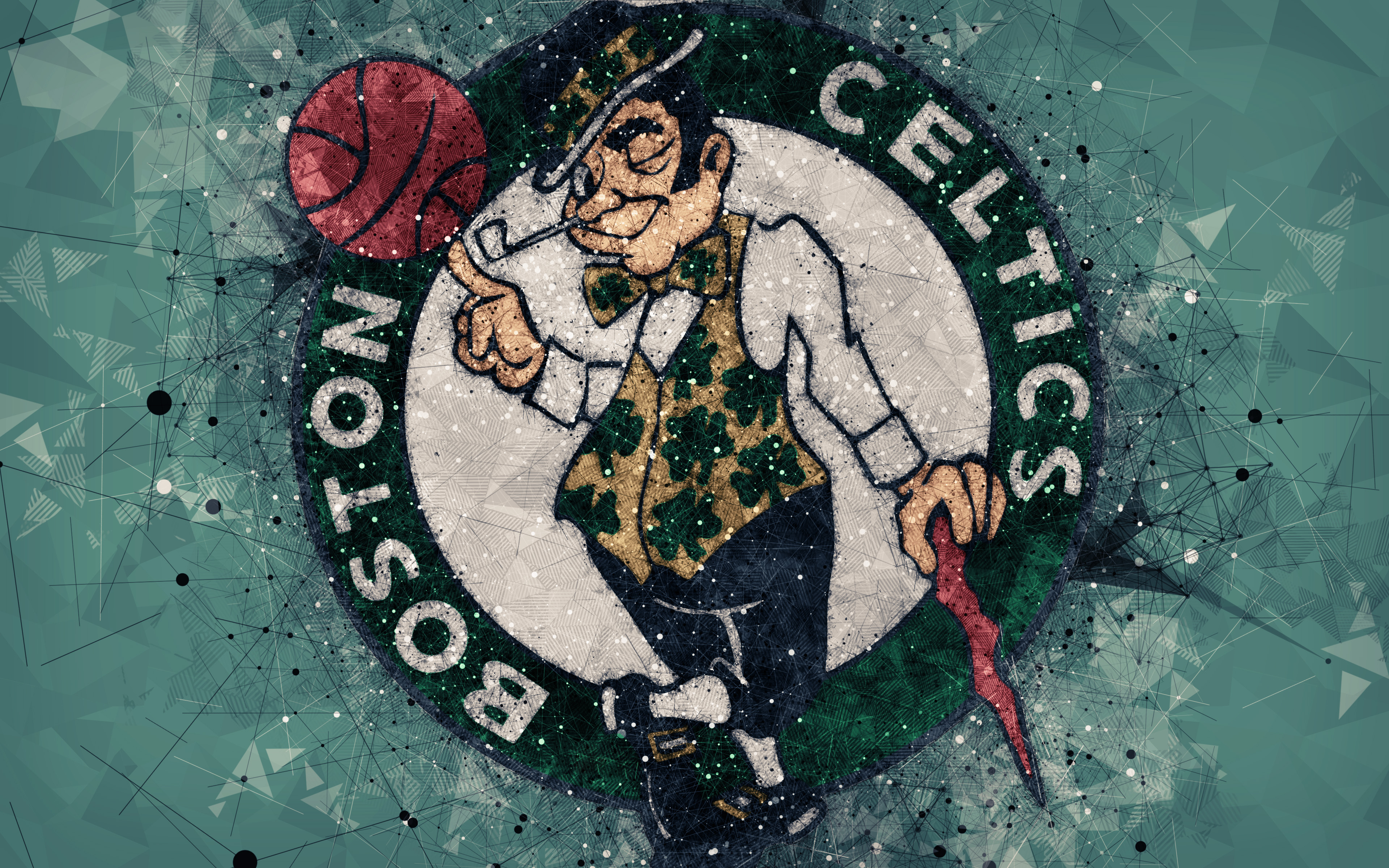 Basketball Boston Celtics Logo Nba 3840x2400