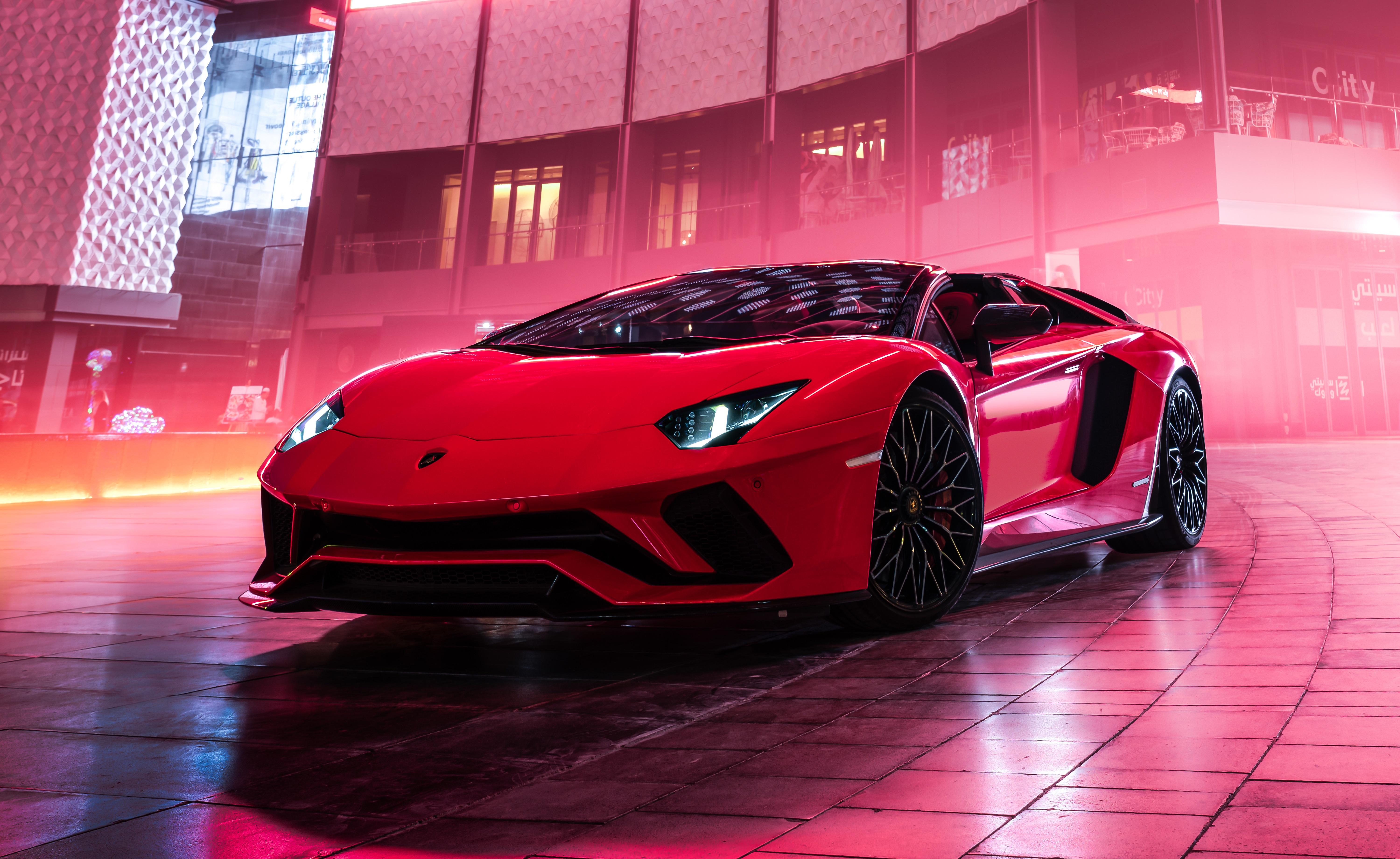 Car Lamborghini Lamborghini Aventador Lamborghini Aventador S Red Car Sport Car Supercar Vehicle 5999x3681