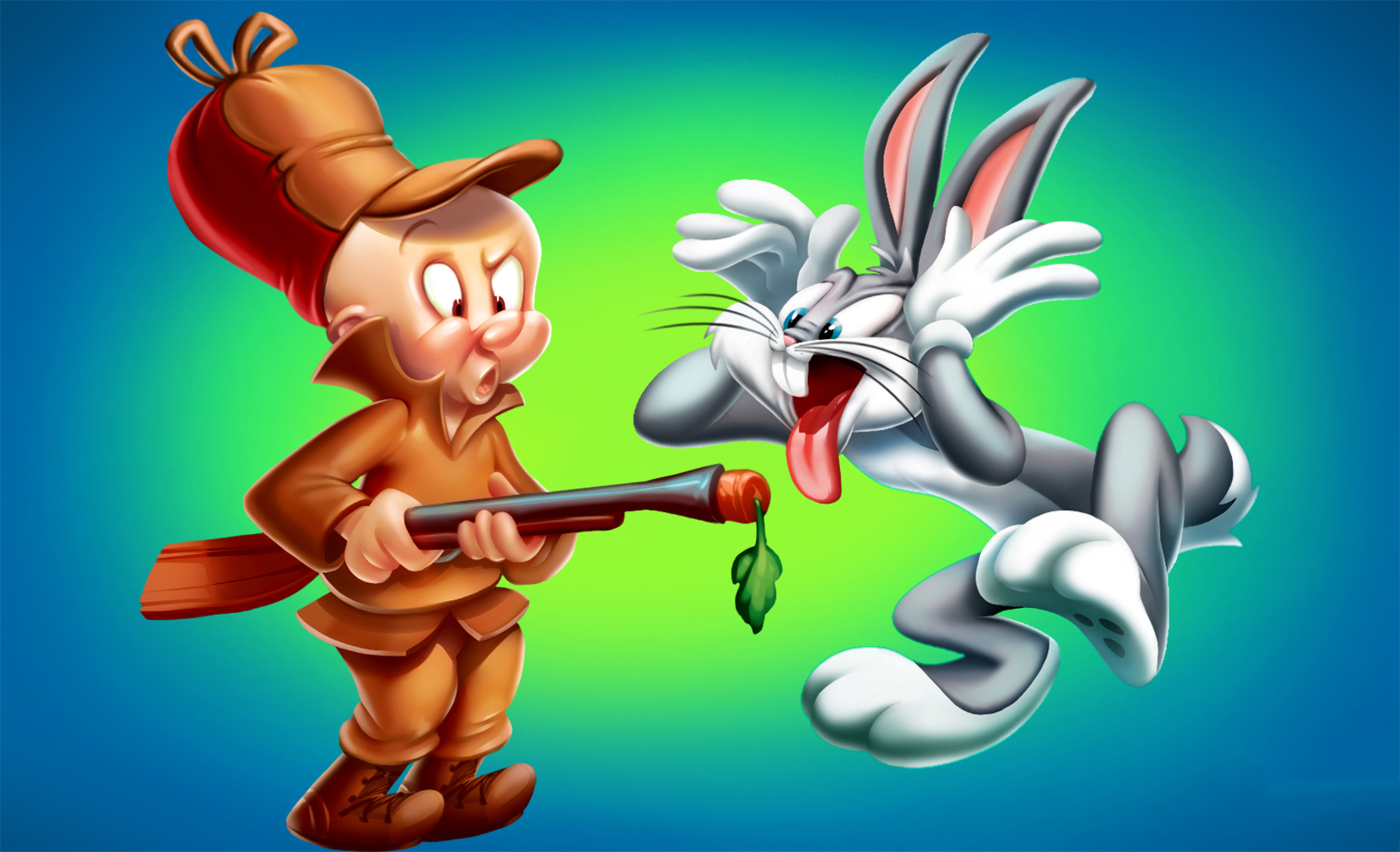 Bugs Bunny Elmer Fudd Looney Tunes 2100x1277