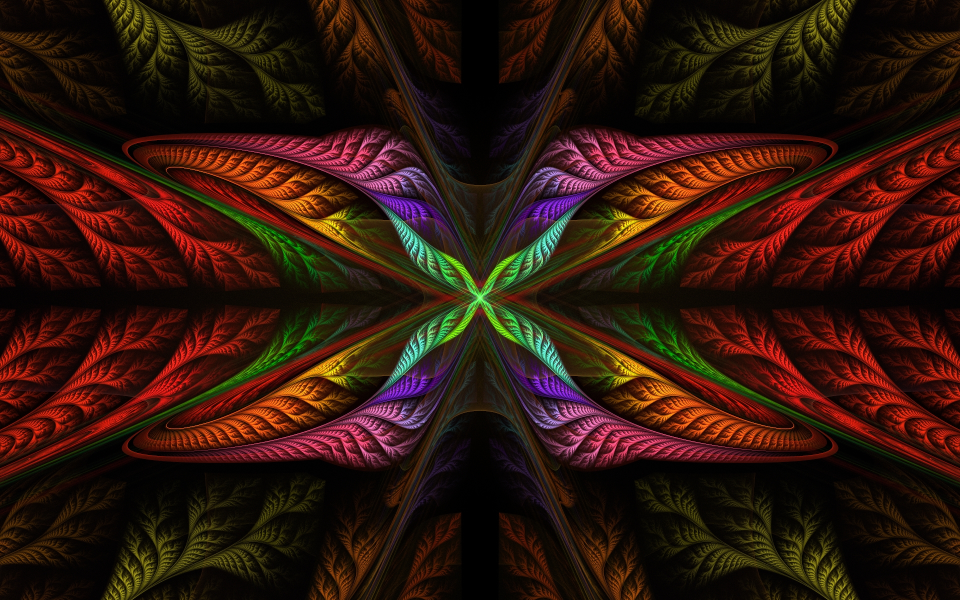 Colorful Shapes Symmetry 1920x1200