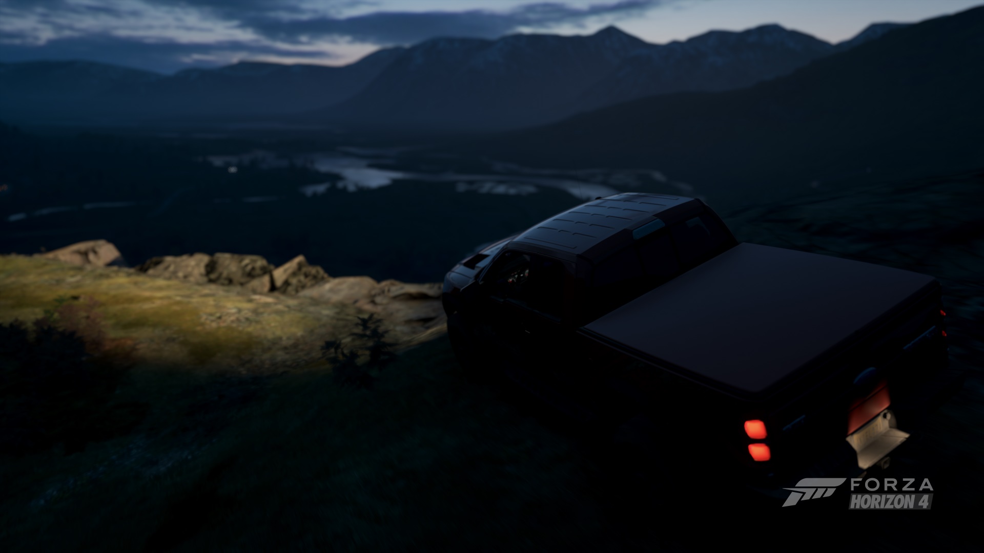 Forza Games Forza Truck Car Vehicle Mountains Lake Offroad 4x4 Night 1920x1080