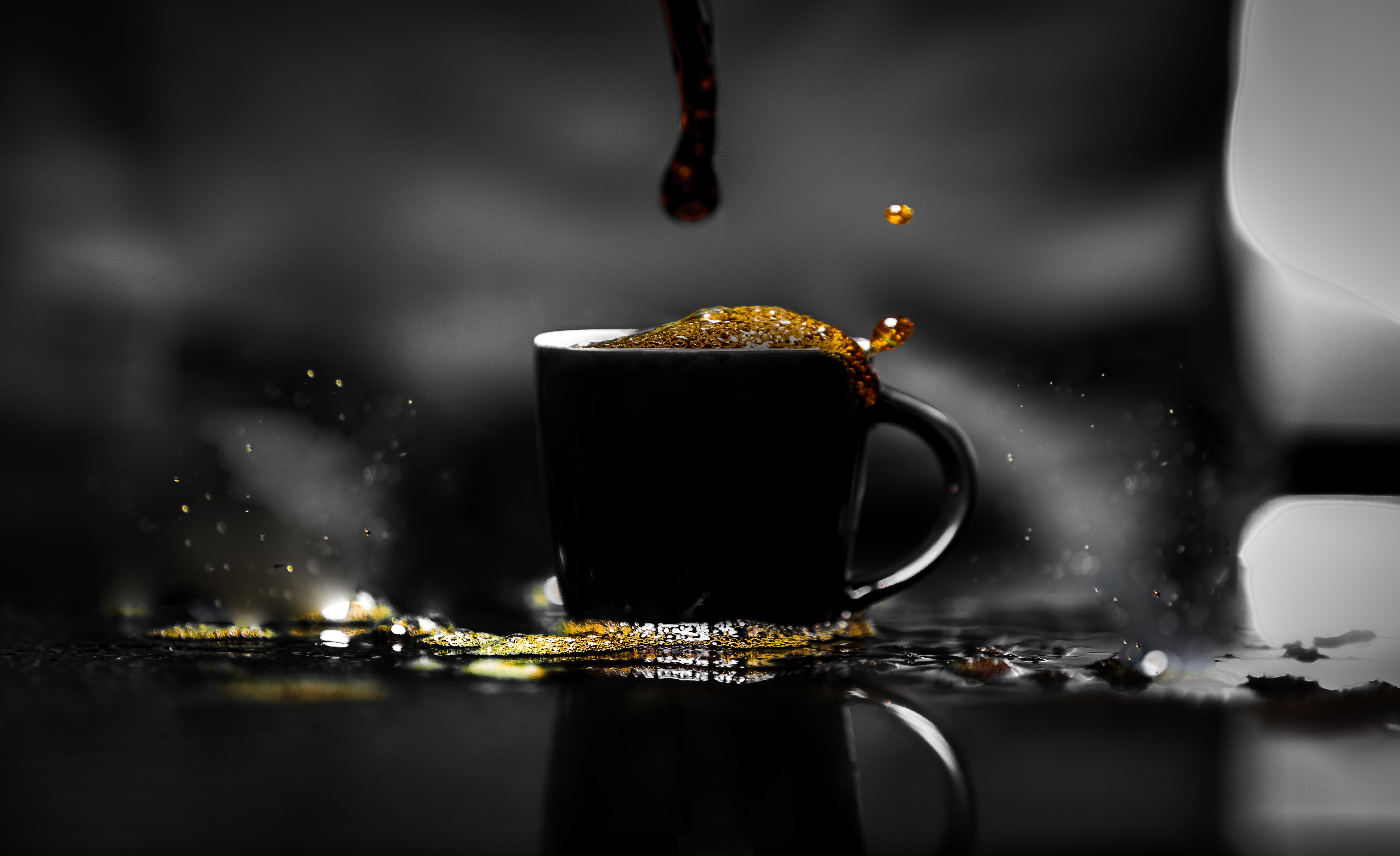 Coffee Cup Slow Motion 5368x3281
