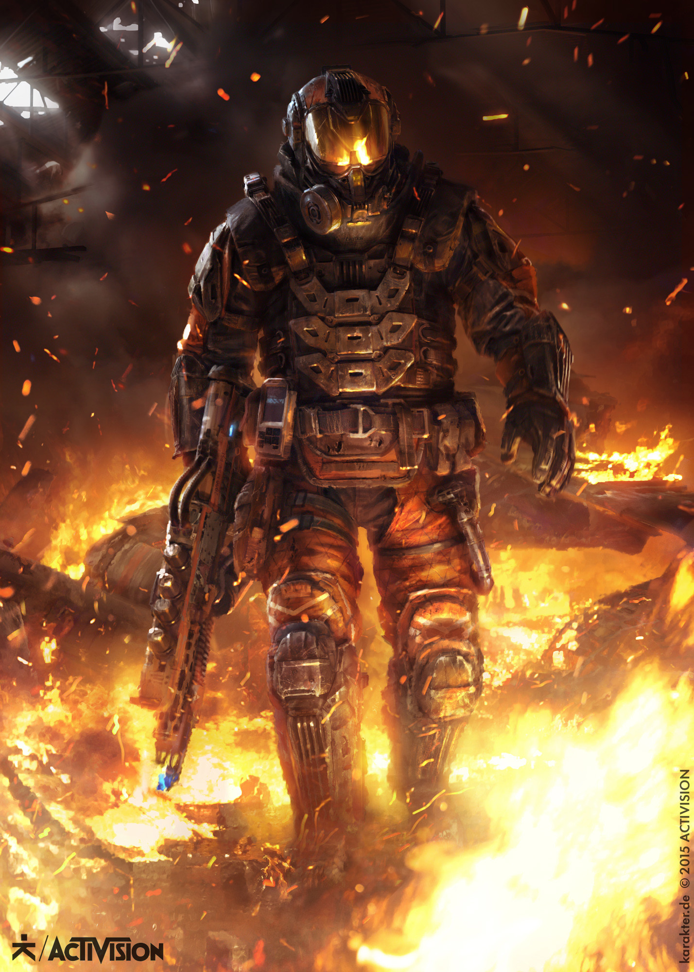 Flamethrower Helmet Fire Burning Call Of Duty Black Ops Iii Activision Video Games Video Game Charac 1428x2000
