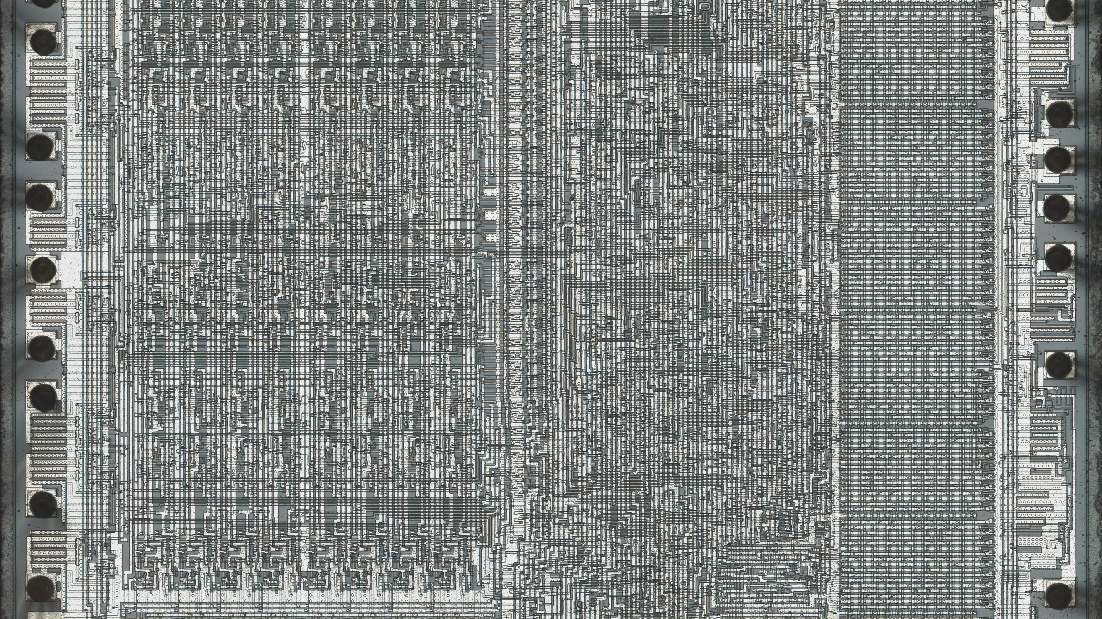 Integrated Circuits CPU MOS 6502 Electronics Microscopic Technology 3840x2160