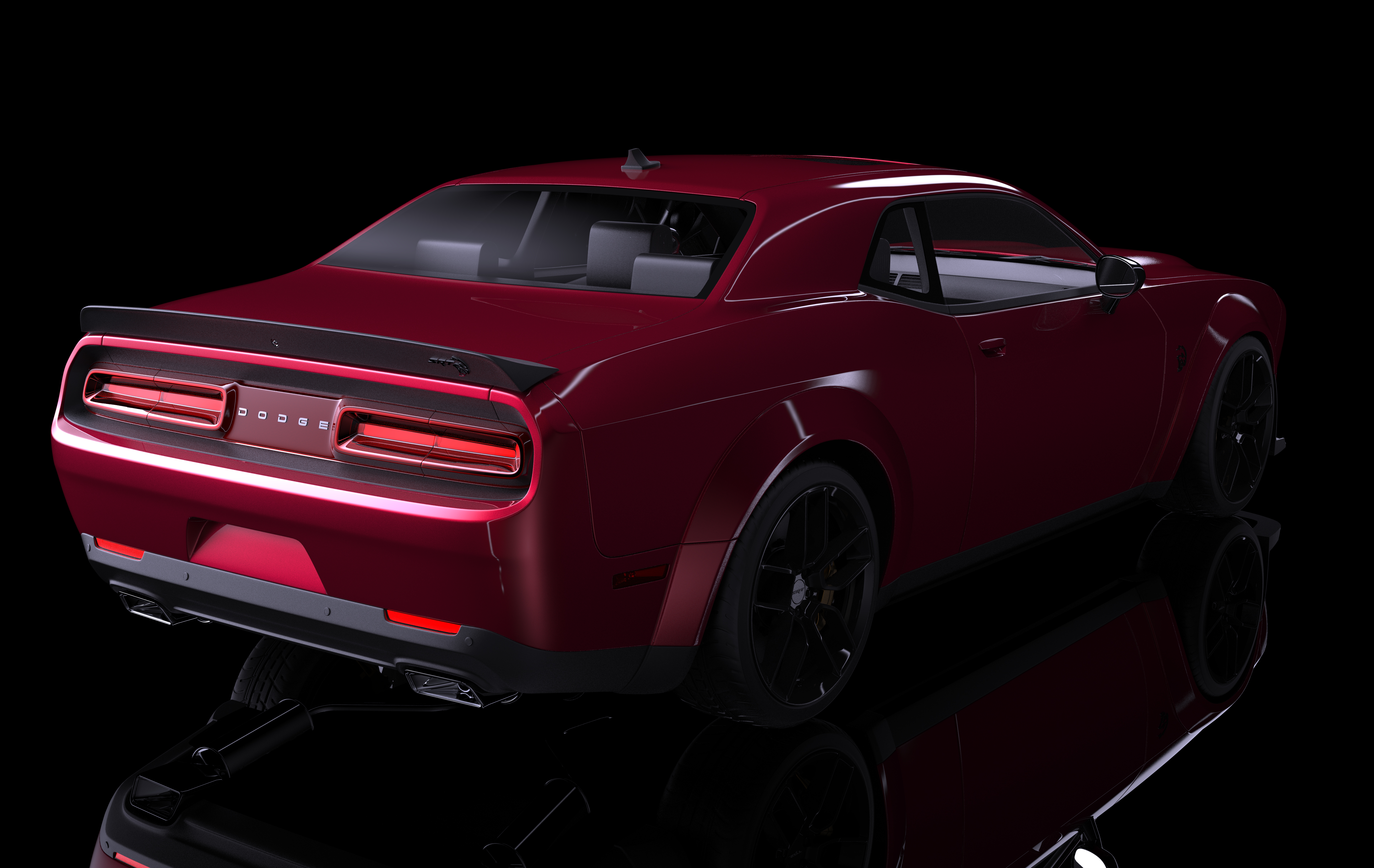 Dodge Challenger Hellcat Dodge Challenger Hellcat Widebody Car 3D Graphics Vehicle Muscle Cars Ameri 7680x4852