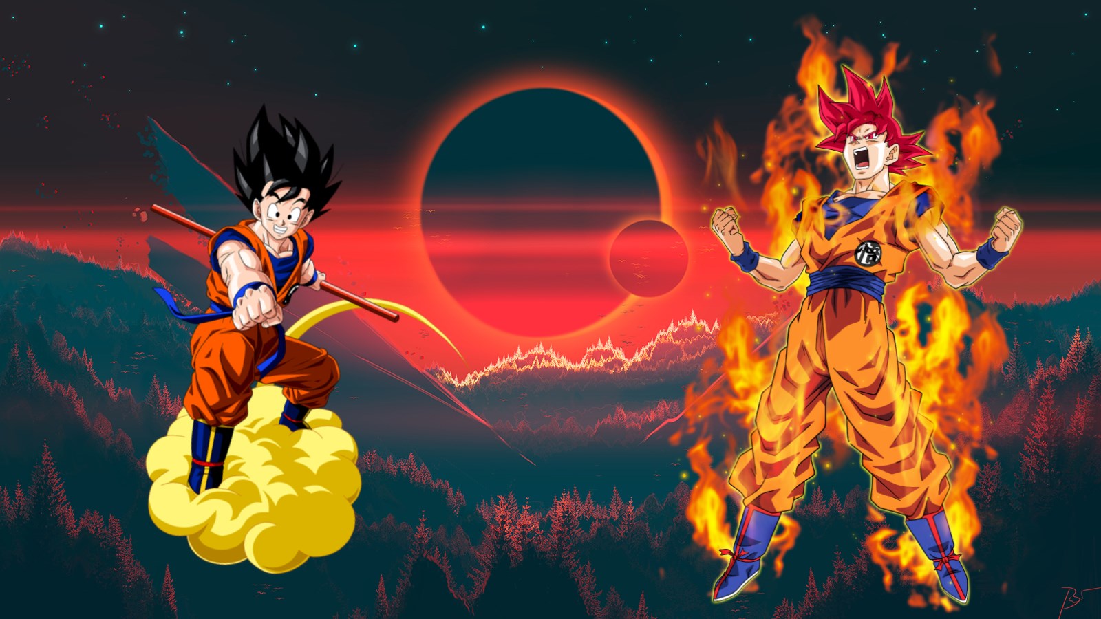 Son Goku Anime Man 1600x900