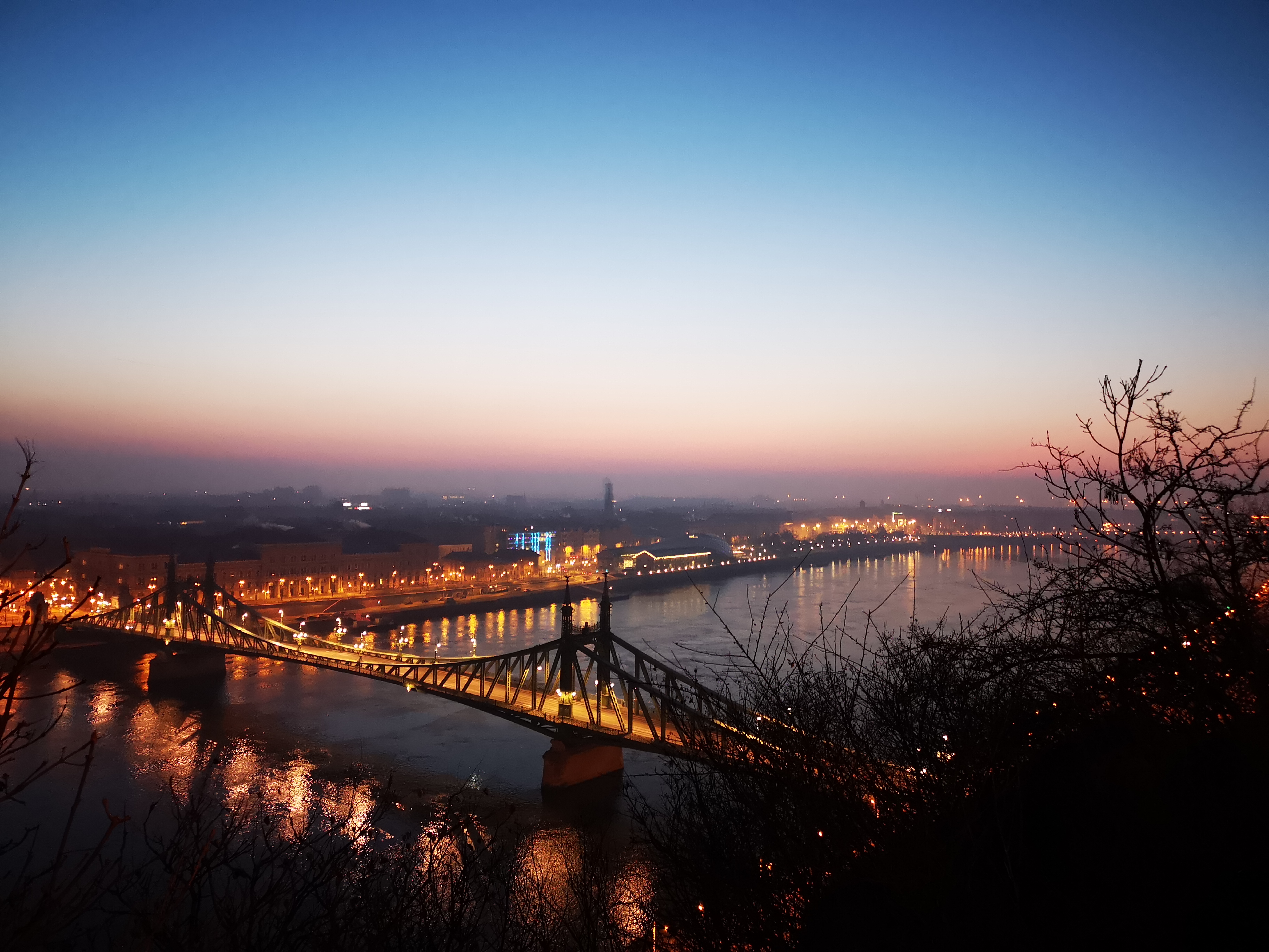 Budapest Danube Hungary Liberty Bridge Budapest Sunrise 7296x5472