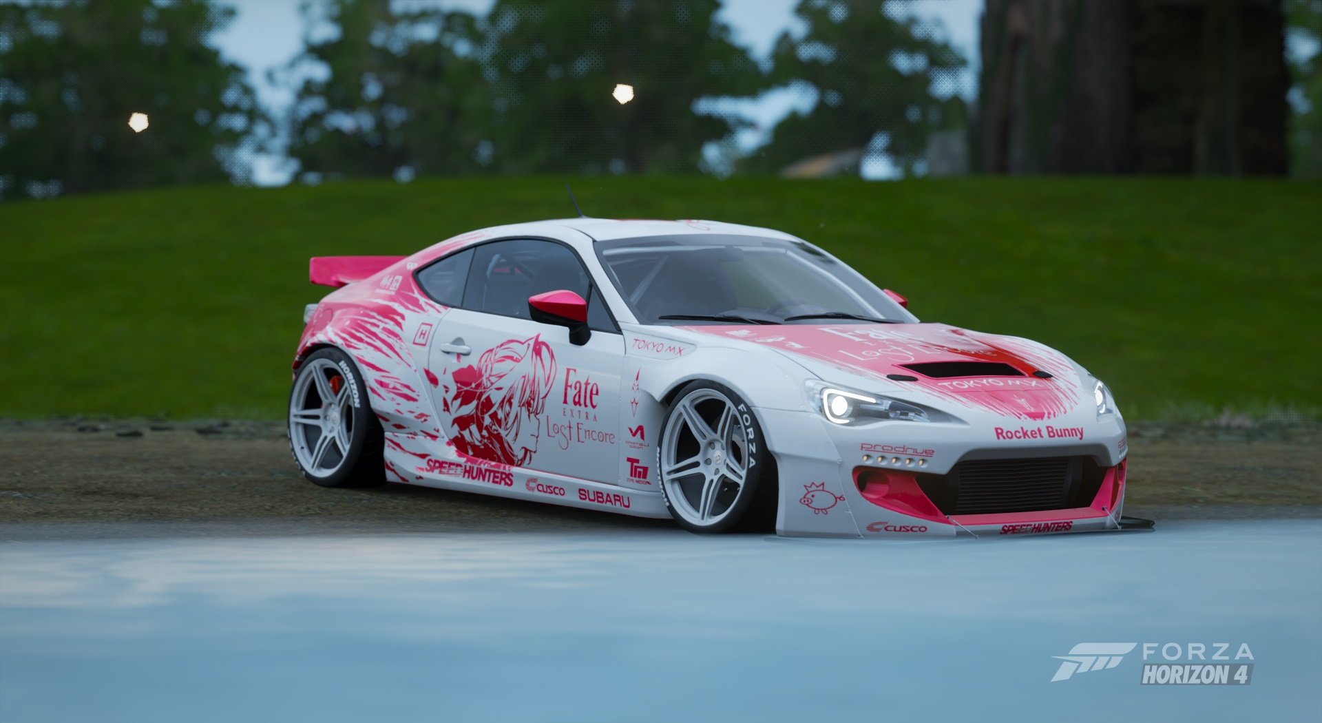 Forza Horizon 4 Video Games Car Screen Shot Stance Tuning Subaru BRZ Rocket Bunny Fate Series Widebo 1920x1050