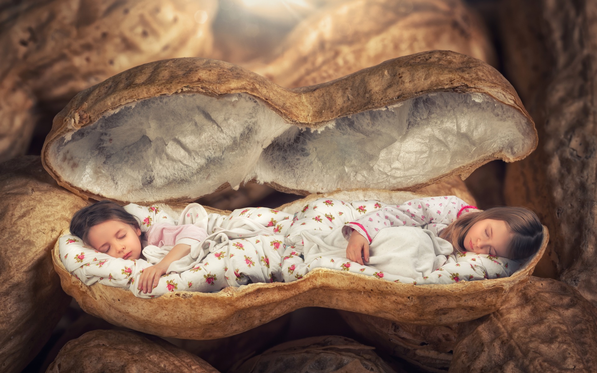 Child Girl Little Girl Manipulation Sleeping 1920x1200