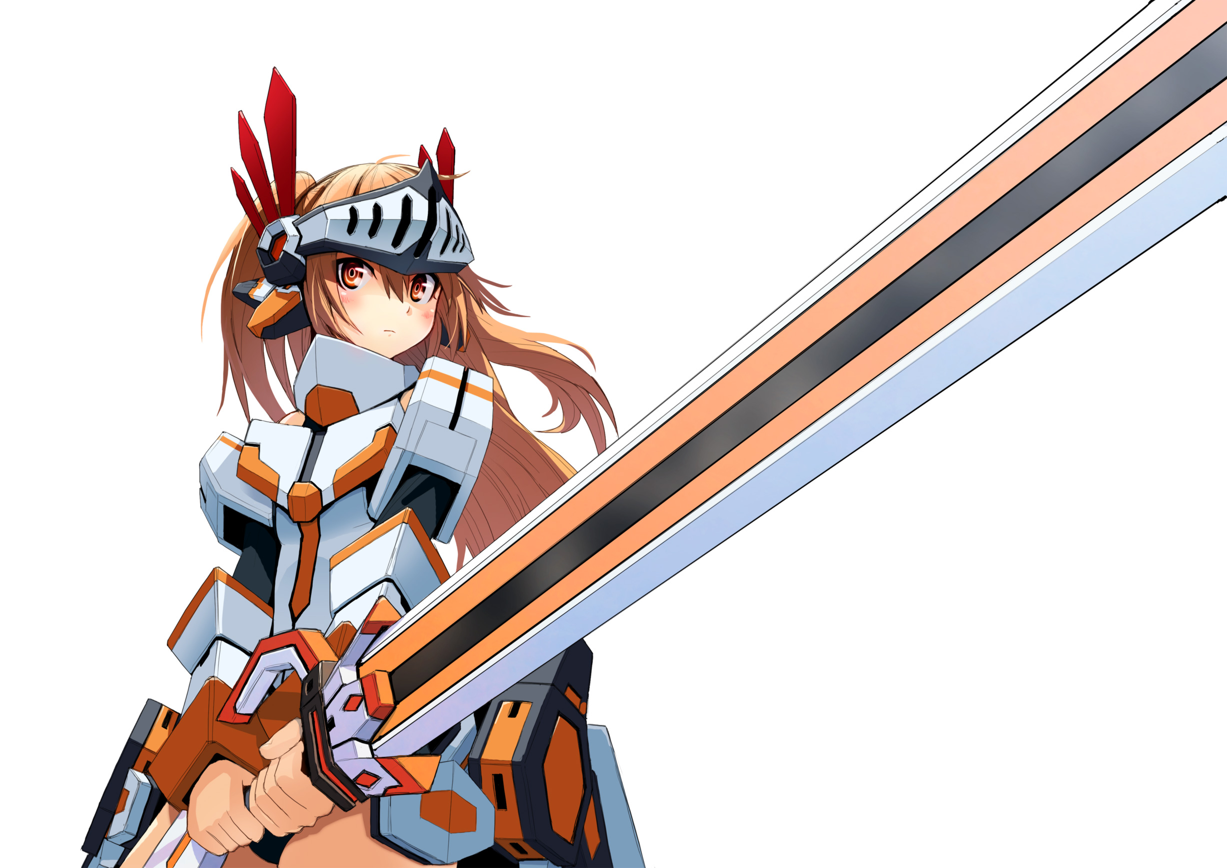 Artwork Thigh Highs Cosmic Break Armor Weapon Anime Girls Morizo CS 2455x1736