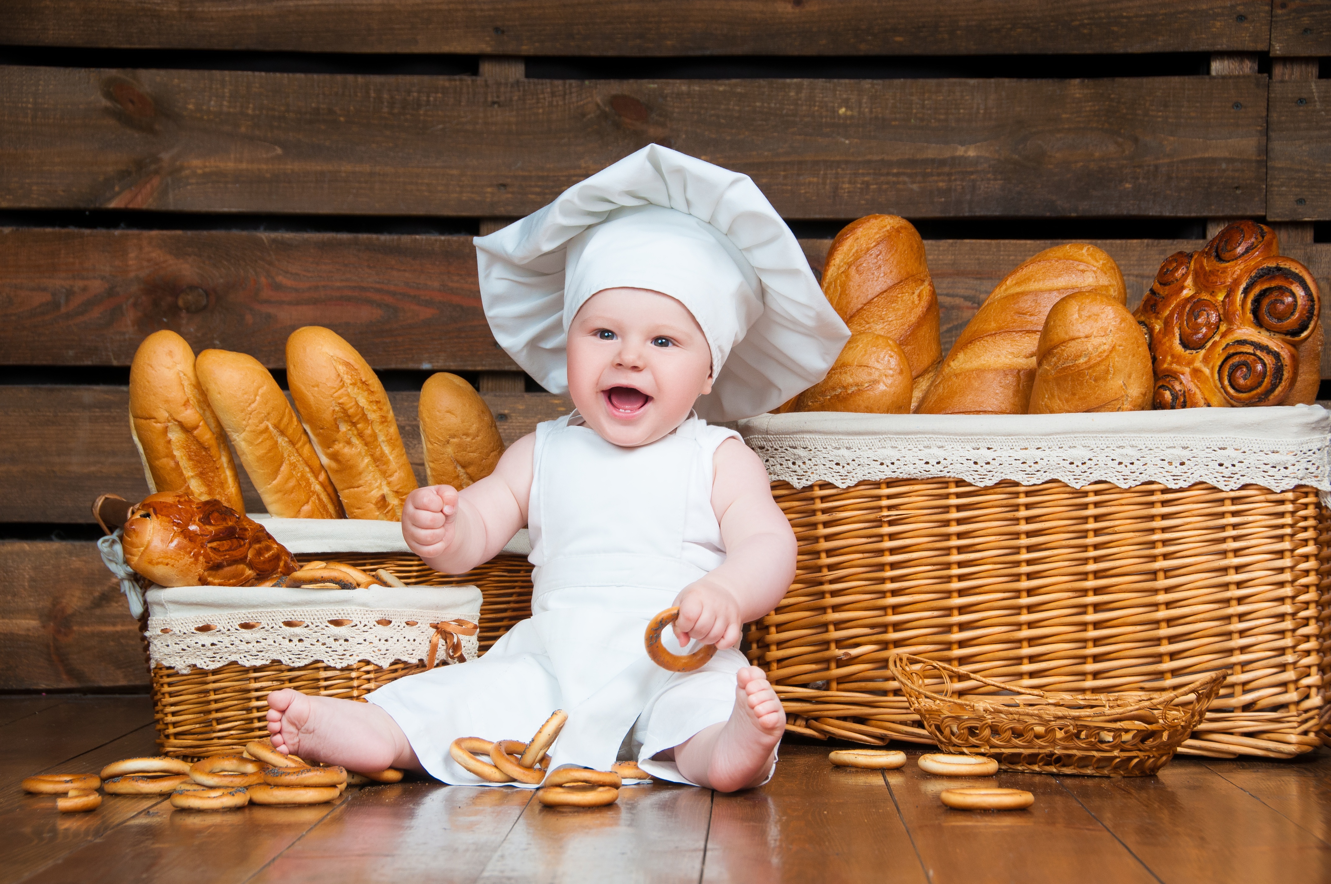 Baby Bread Chef Smile 4288x2848