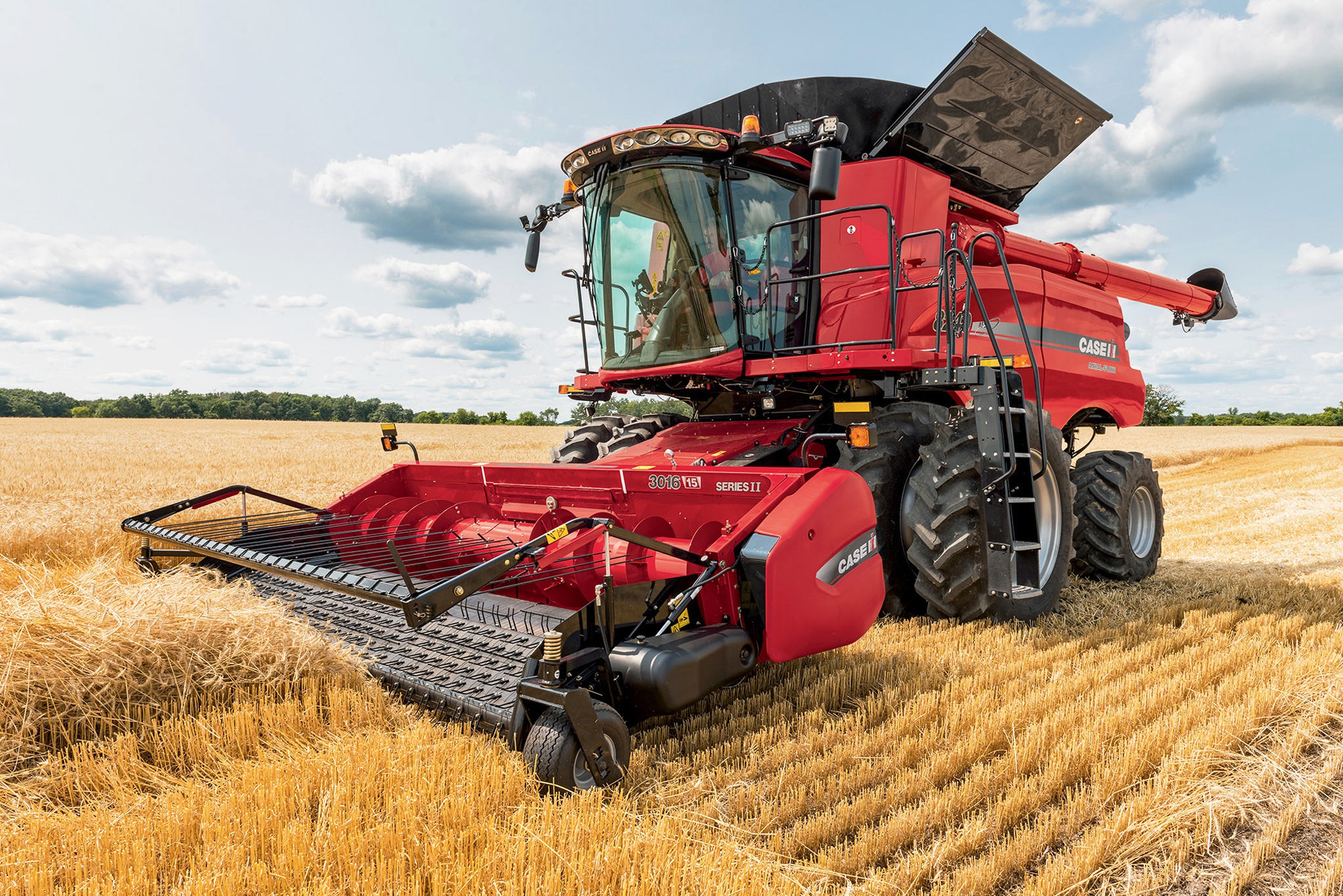 Field Summer Tractor Wheat 2048x1367