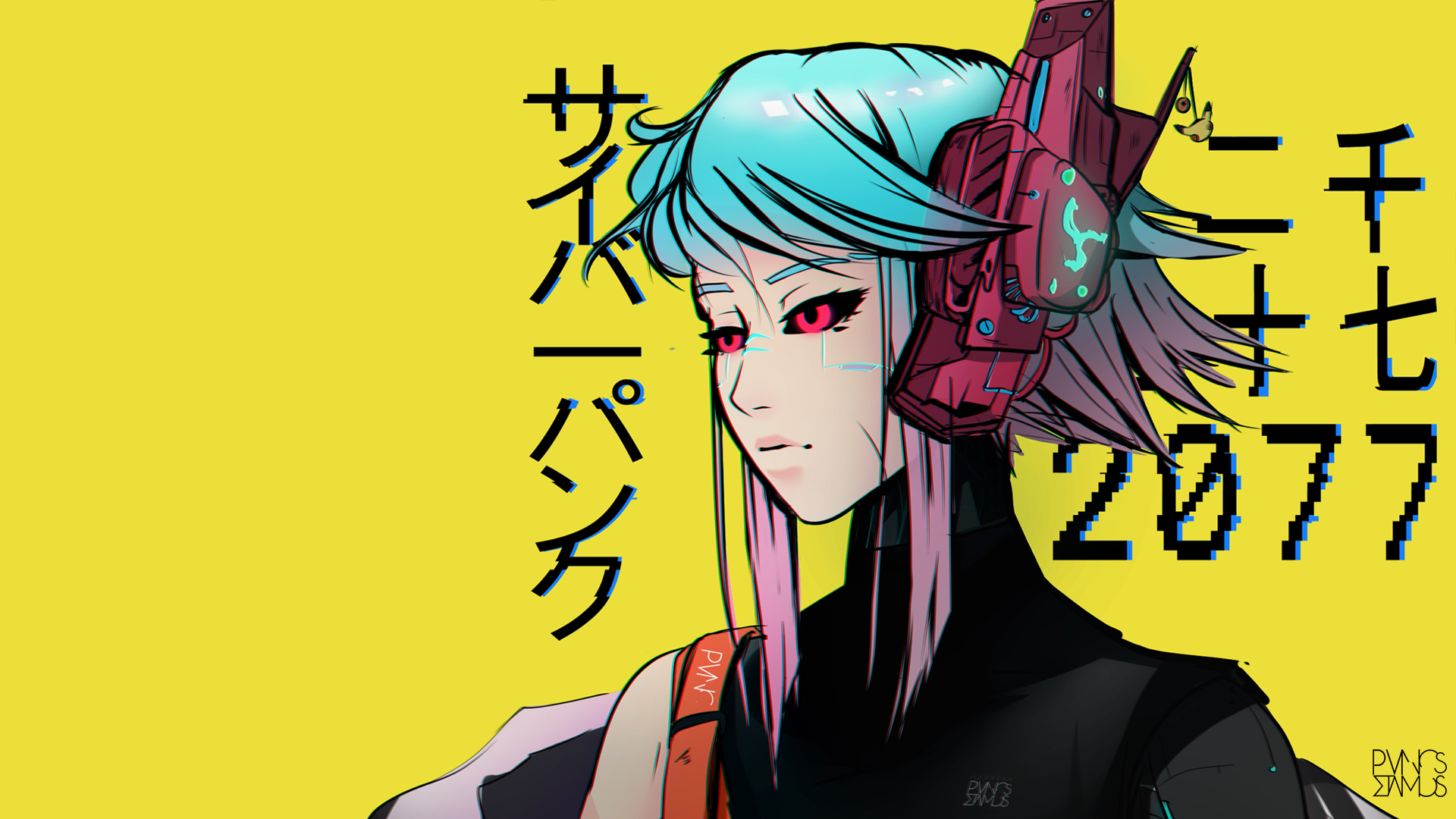 Artwork Cyberpunk Cyberpunk 2077 Anime Anime Girls Cyber Cyborg Futuristic Genos 1920x1080