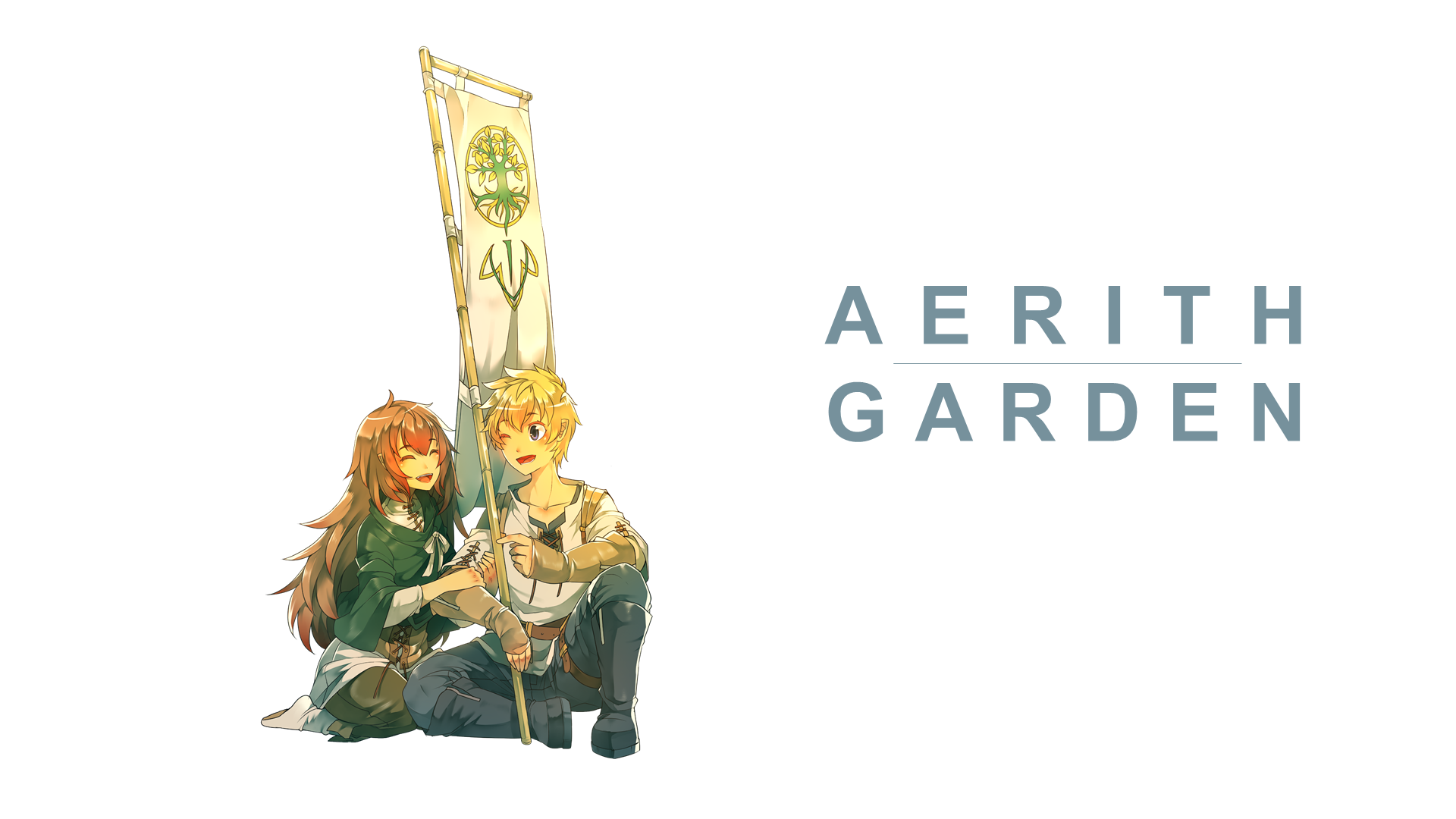 Aerith Garden Anime Fantasy 1920x1080