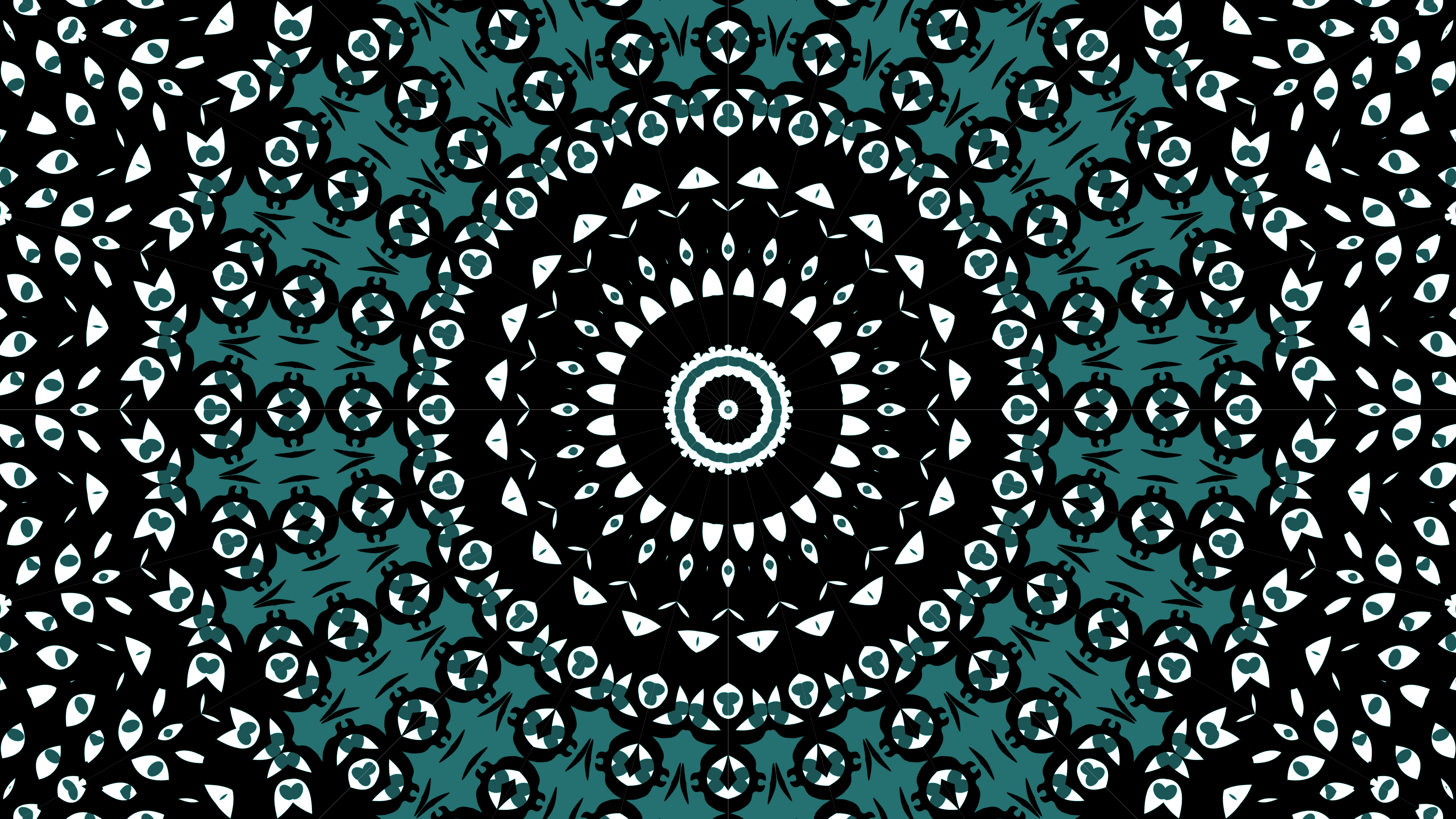 Abstract Artistic Digital Art Kaleidoscope Pattern 4000x2250