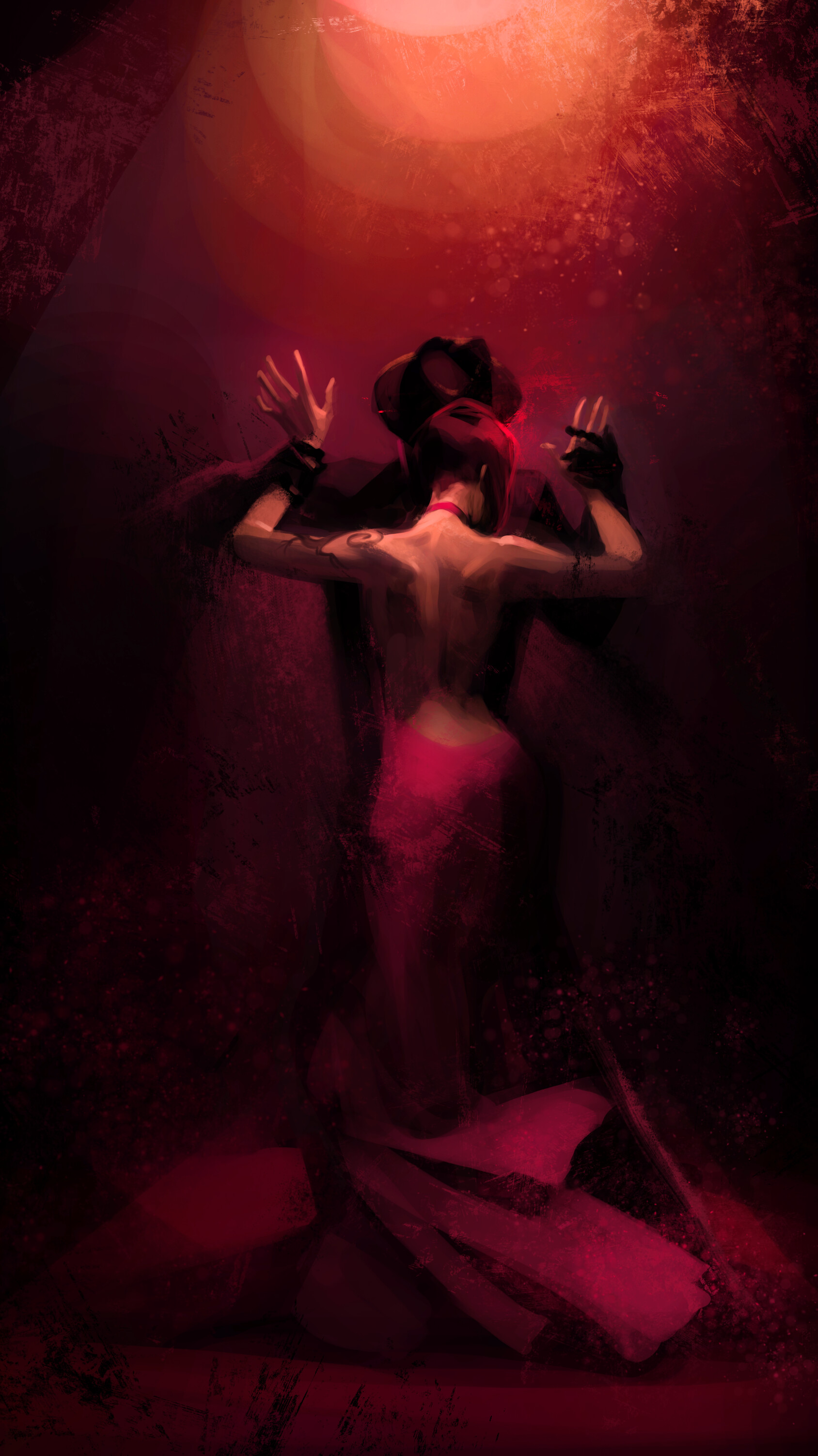 Vera Velichko Dancing Digital Painting Artwork Digital Art Fan Art Vertical Portrait Display ArtStat 1688x3006