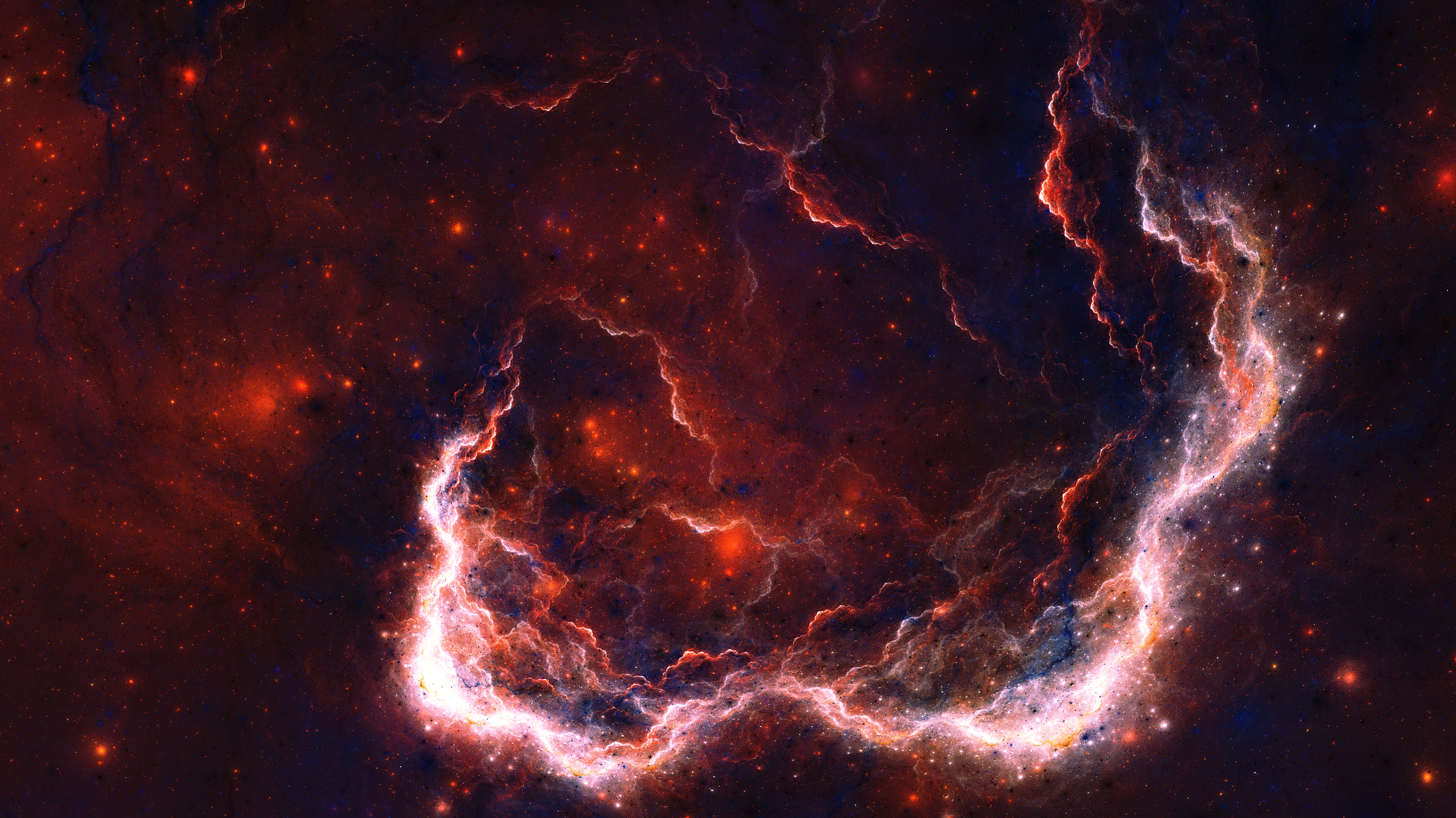 Artistic Nebula Space Stars 1950x1095