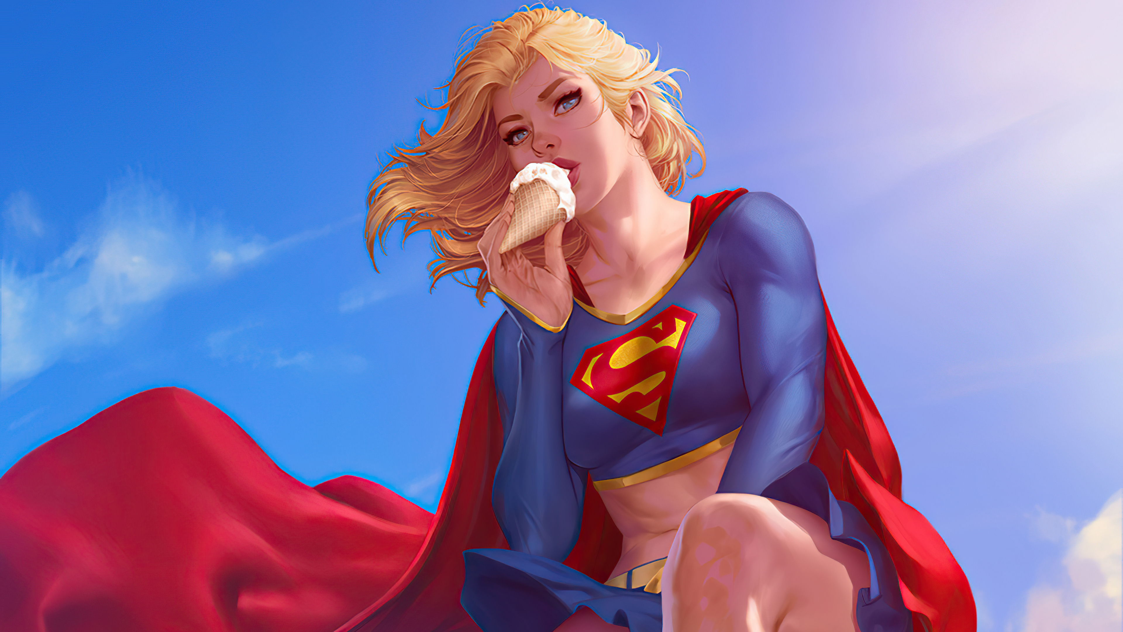 4K Supergirl Artwork ArtStation Superhero 3840x2160